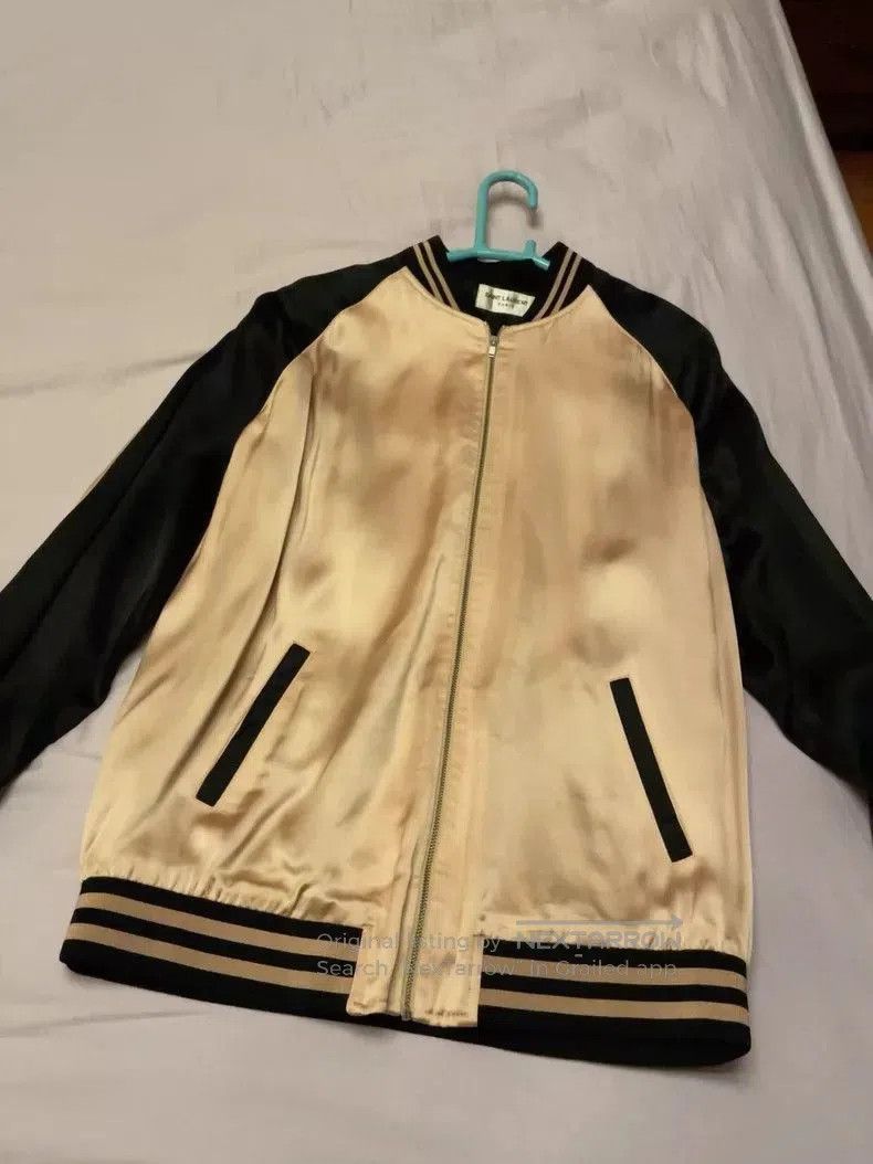 Saint Laurent Paris Saint Laurent Silk Black Pink Jacket. Size US S / EU 44-46 / 1 - 1 Thumbnail