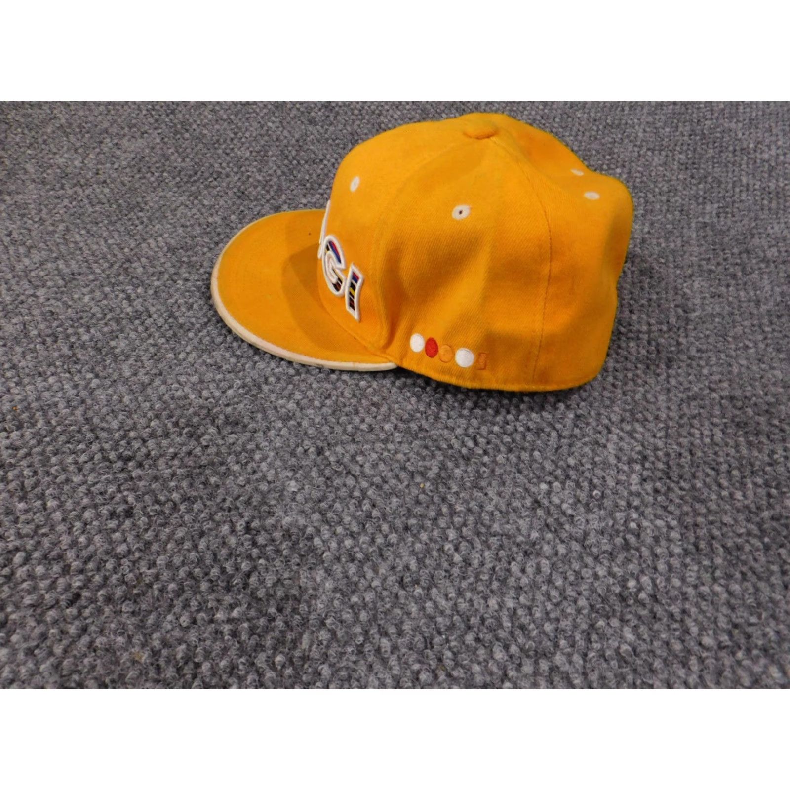 Coogi COOGI Cap Fitted Mens 7 3/8 Yellow Embroidered Big Logo Multicolor Baseball Size ONE SIZE - 4 Thumbnail