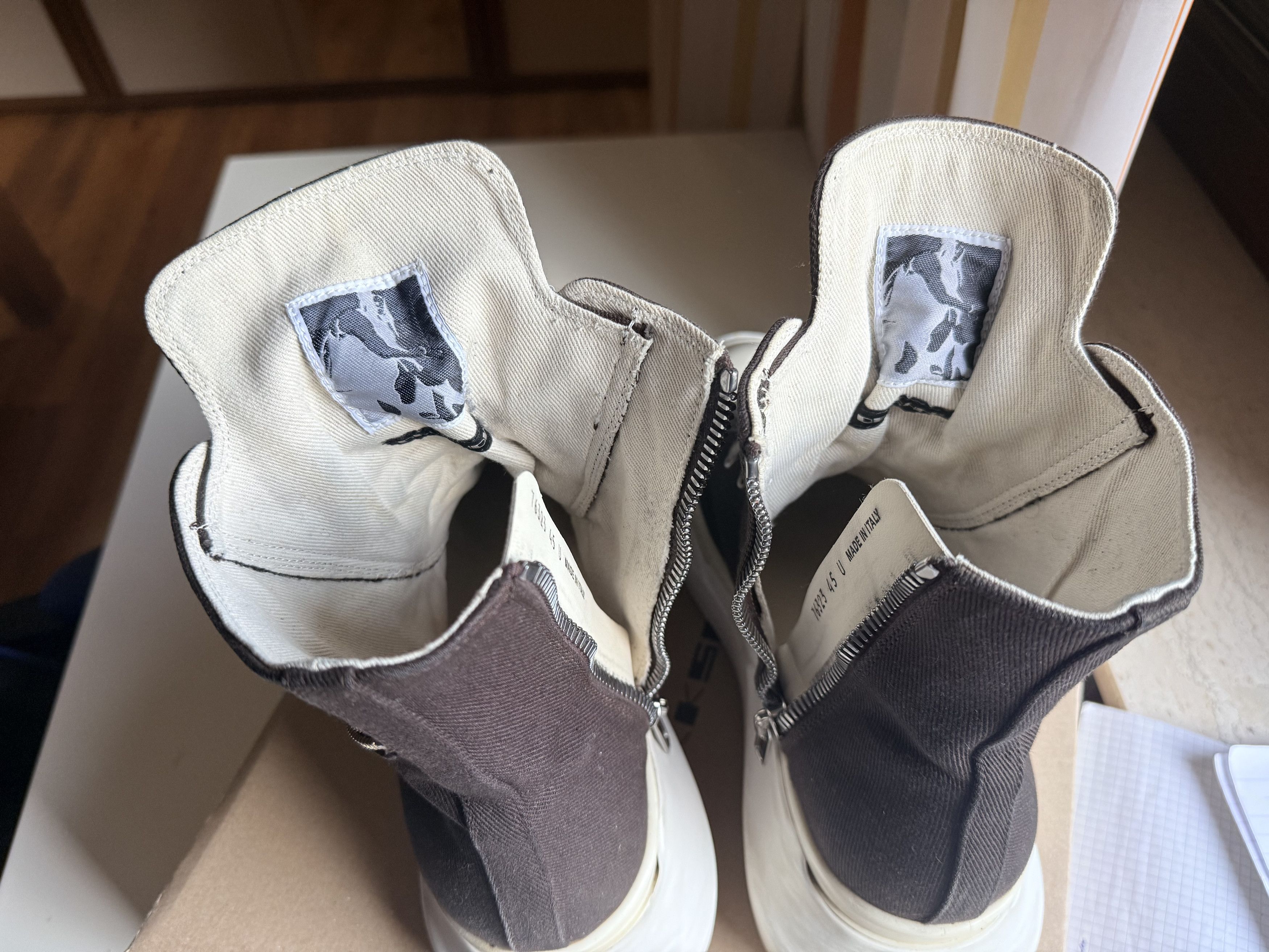 Rick Owens Drkshdw DRKSHDW FW25 ABSTRACT RAMONES Size US 12 / EU 45 - 5 Thumbnail