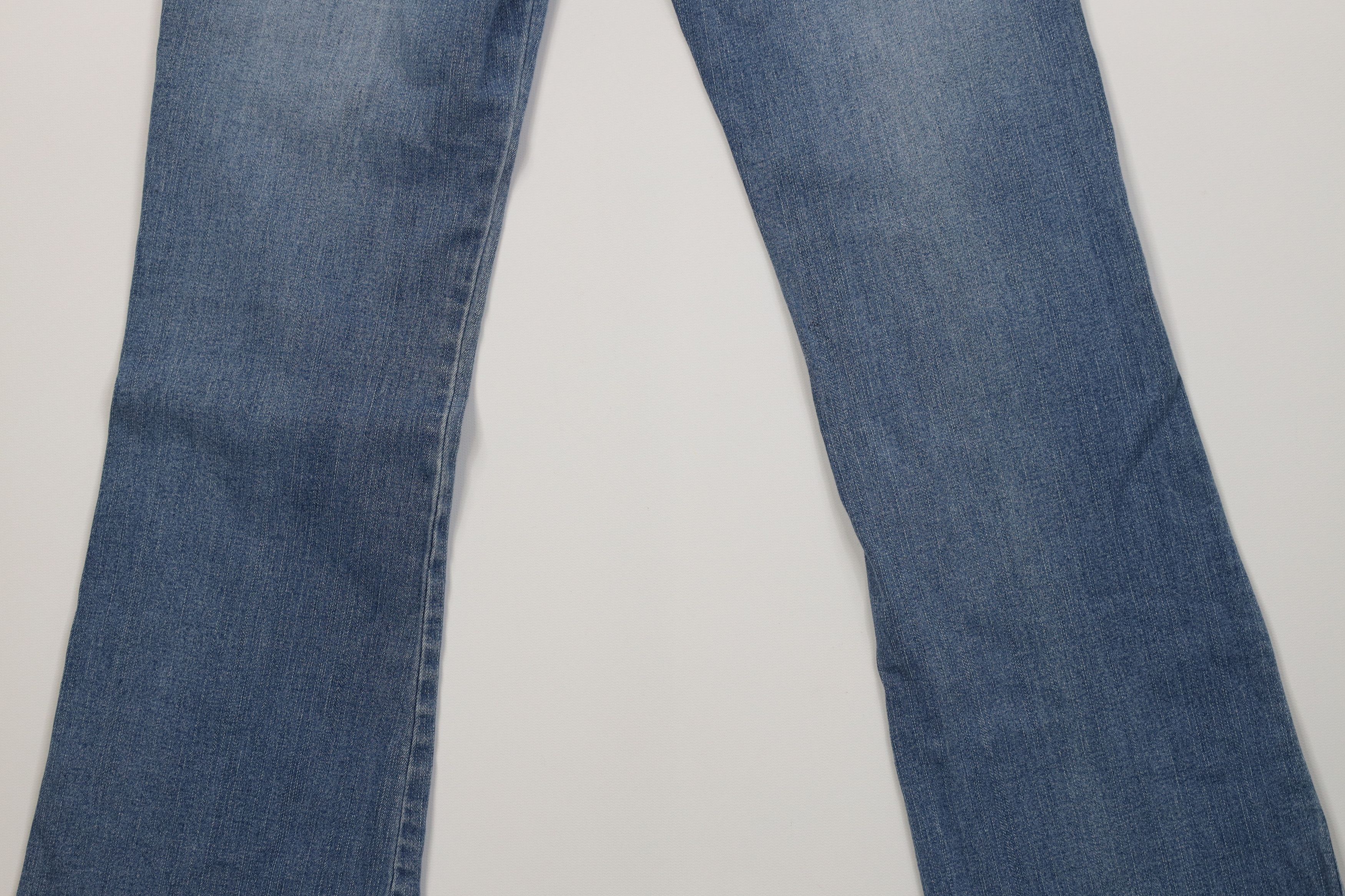 Vintage Vintage 90s Y2K Babydoll Tie Front Bella Flared Denim Jeans Size 26" / US 2 / IT 38 - 12 Thumbnail
