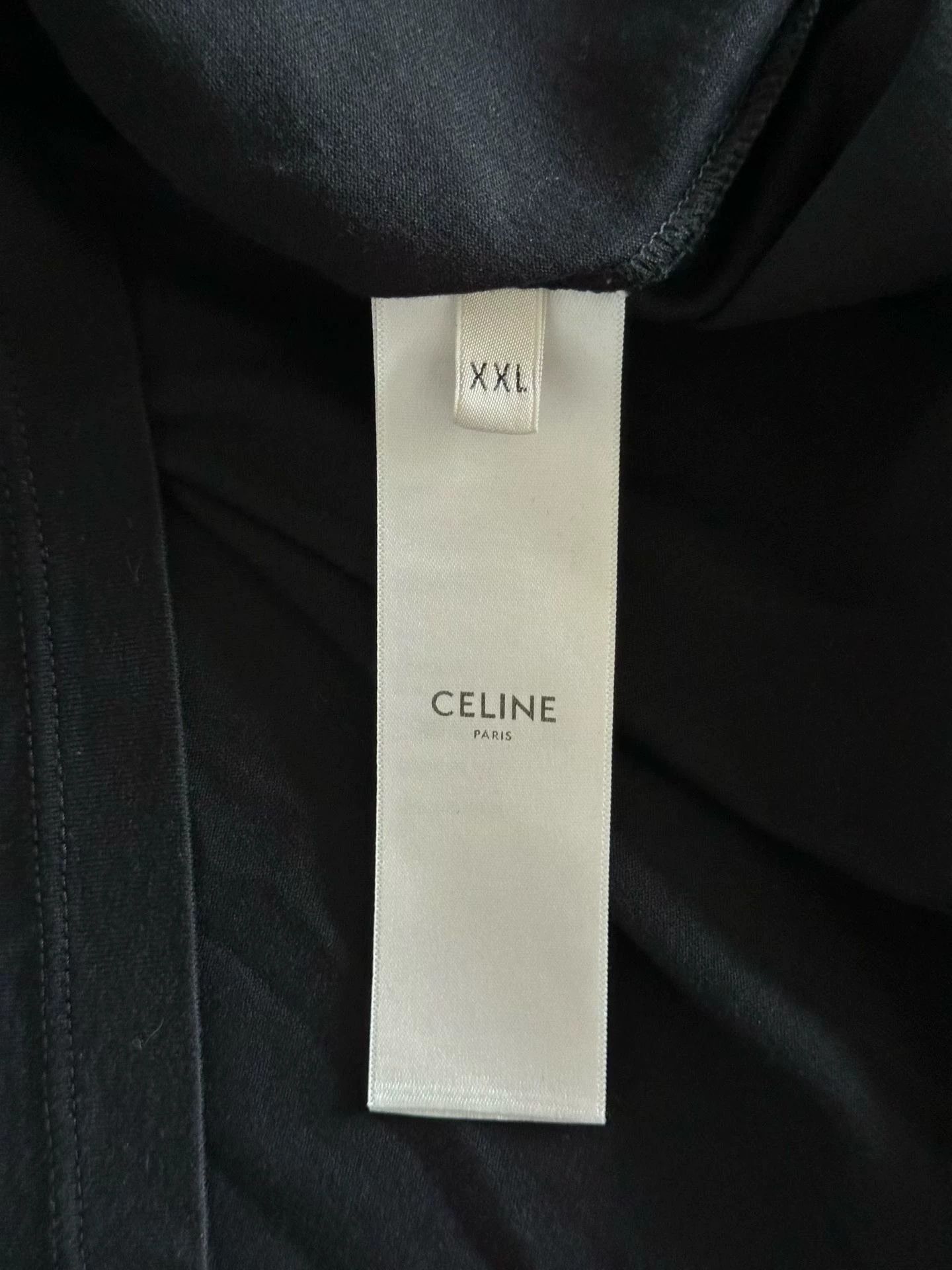 Celine Celine Triomphe Embroidered Logo Short Sleeve Tee XXL Size US XXL / EU 58 / 5 - 4 Thumbnail
