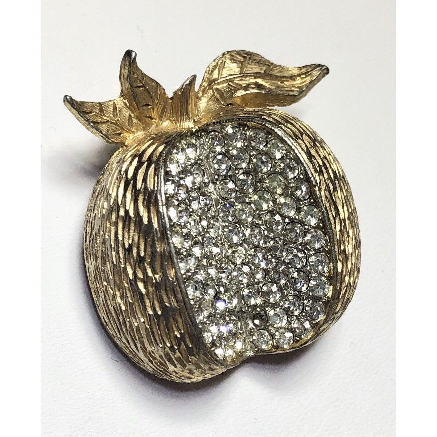 Kenneth Jay Lane Vintage KJL Kenneth Jay Lane Rhinestone Pomegranate Apple Fr Size ONE SIZE - 3 Thumbnail