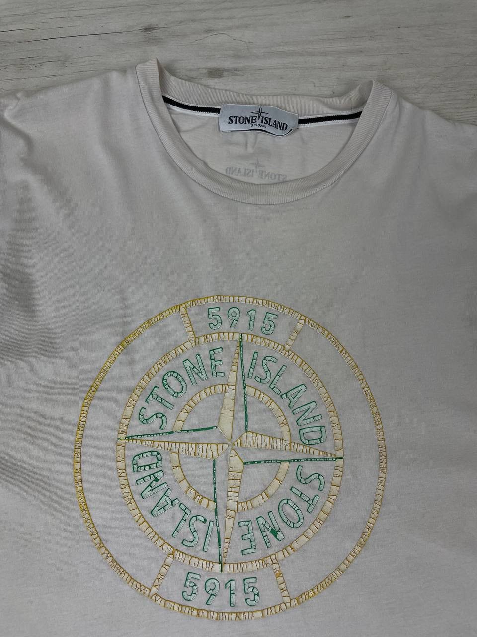 Stone Island Vintage Stone Island T Shirt Very Trashed Crezy Distressed Size US S / EU 44-46 / 1 - 2 Thumbnail
