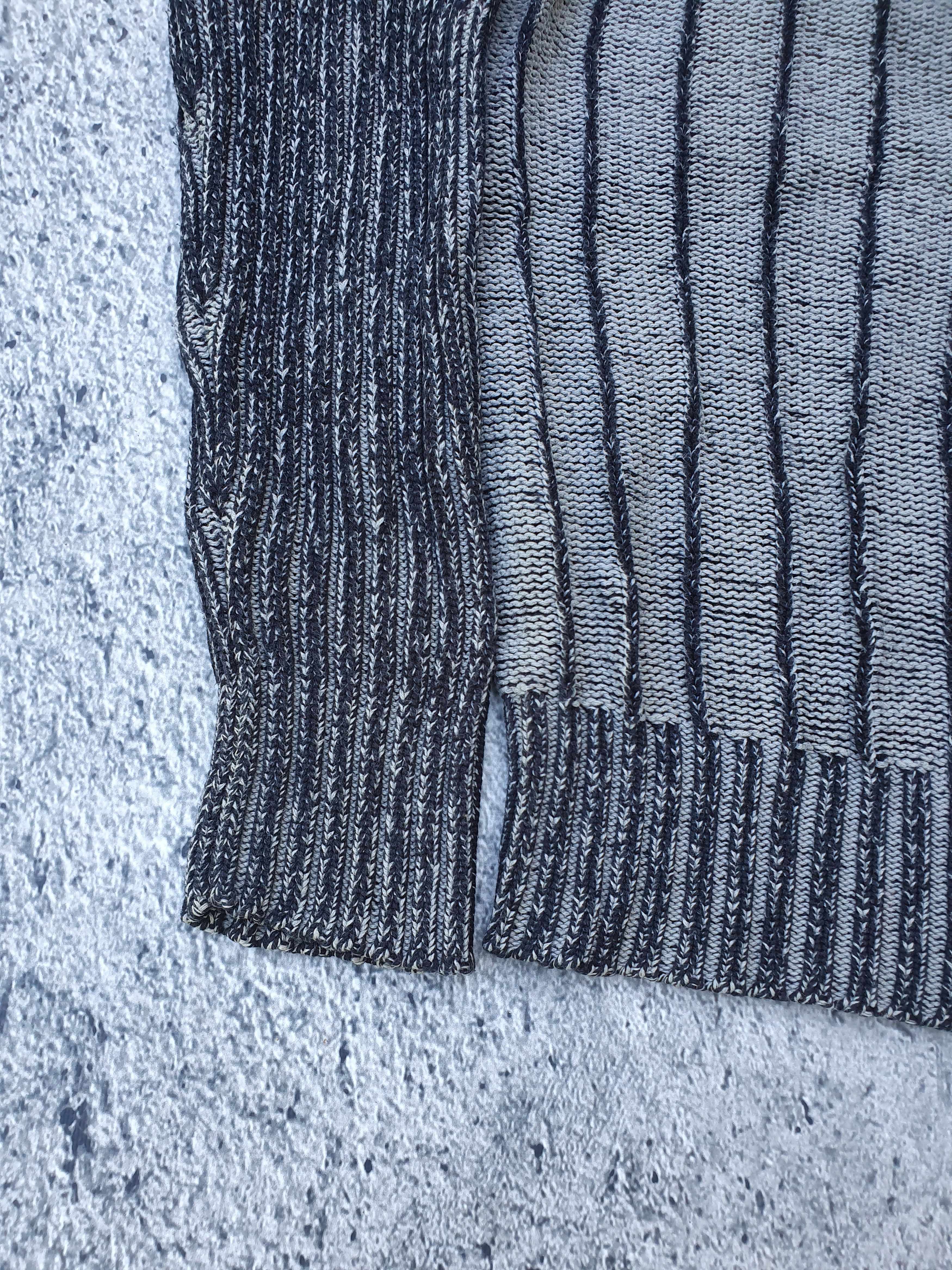Vintage Y2k ribbed boxy cropped thick knit sweater Size US XL / EU 56 / 4 - 4 Thumbnail