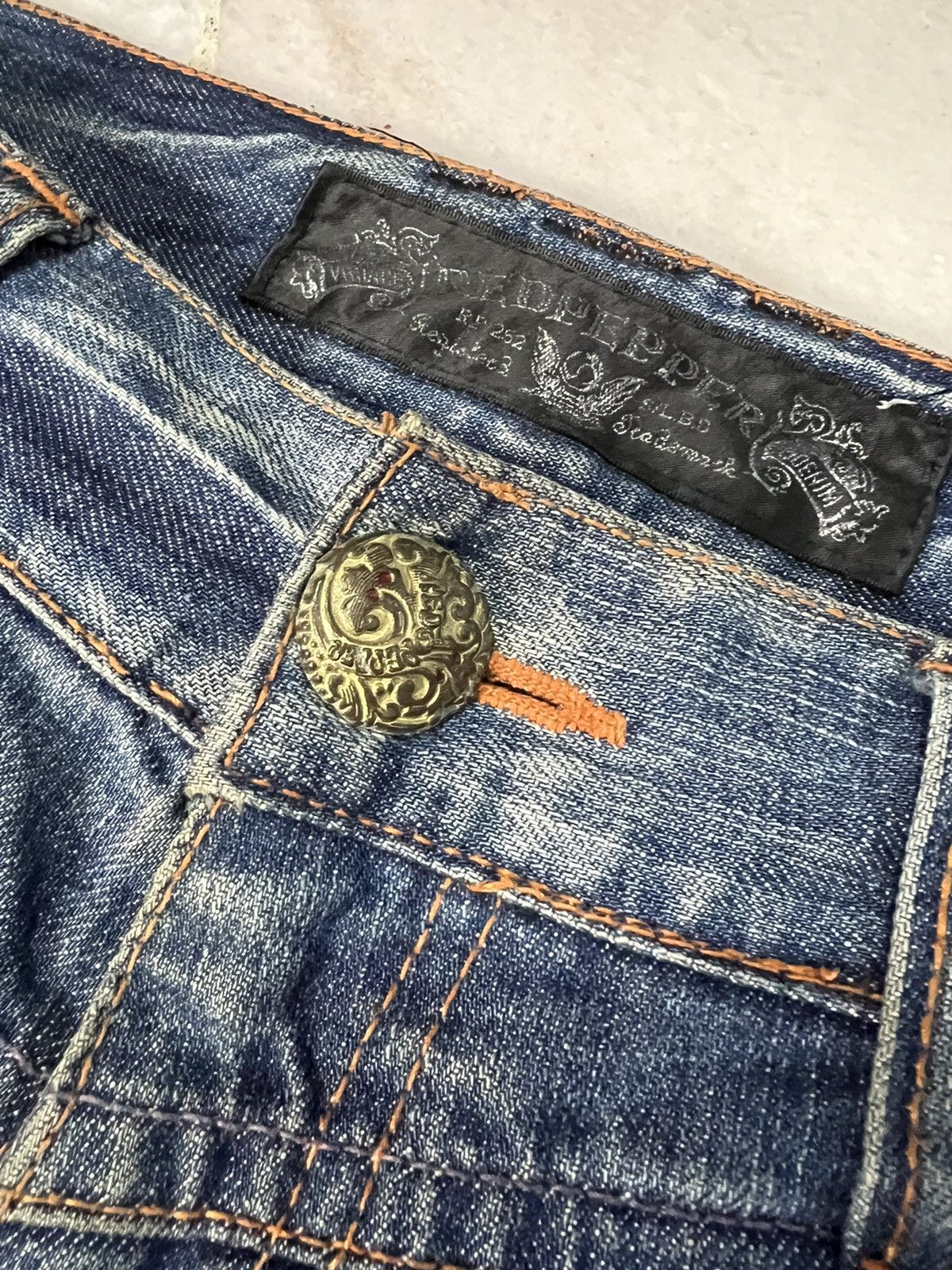 If Six Was Nine × Japanese Brand × Le Grande Bleu (L.G.B.) 💥Flare💥 Crazy 90’s Style Red Pepper Denim Size US 31 - 6 Thumbnail