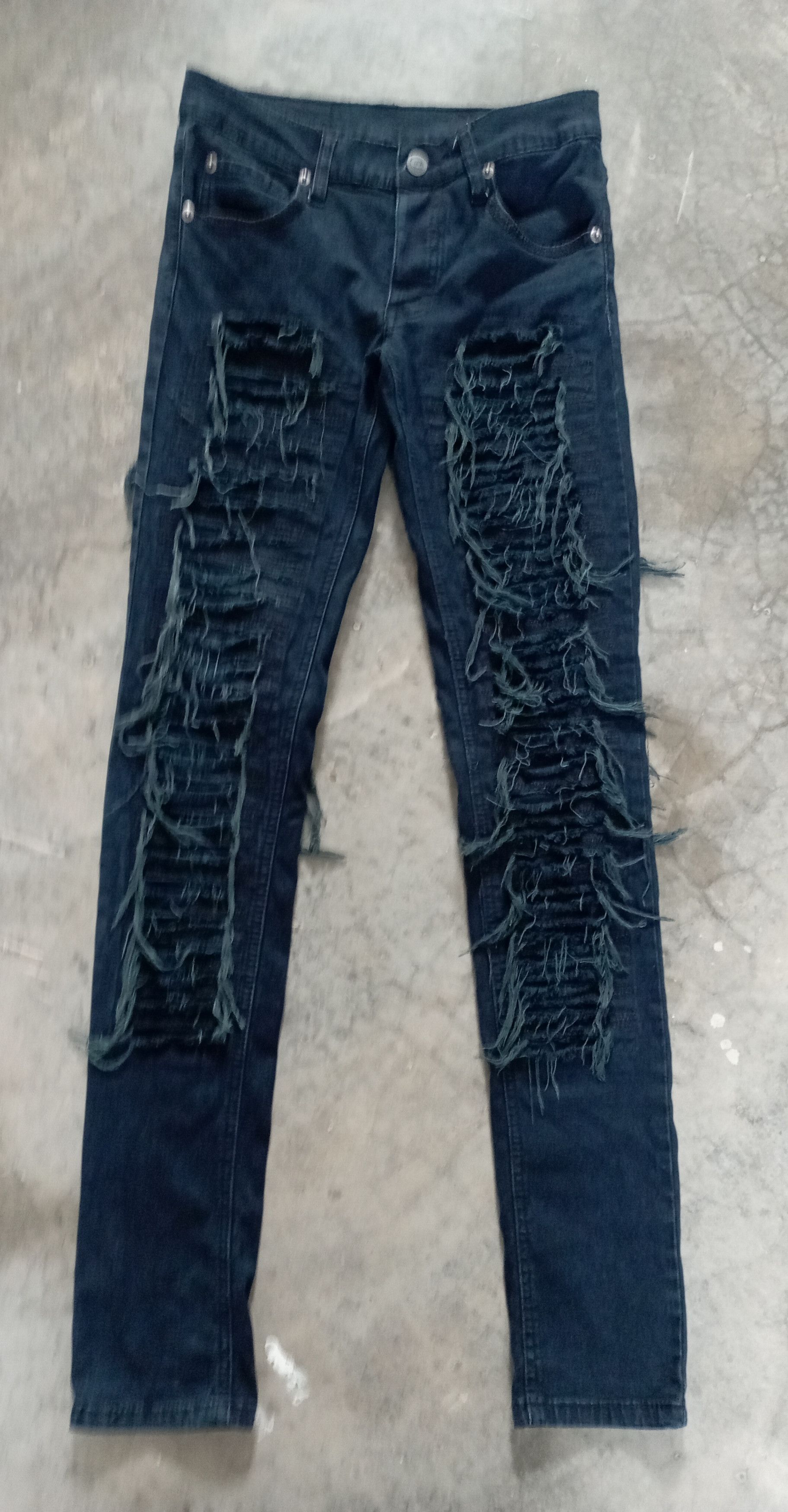 Tornado Mart Vintage Japan Punk Stretchable Skinny Cheap Monday Jeans Size US 26 / EU 42 - 1 Thumbnail
