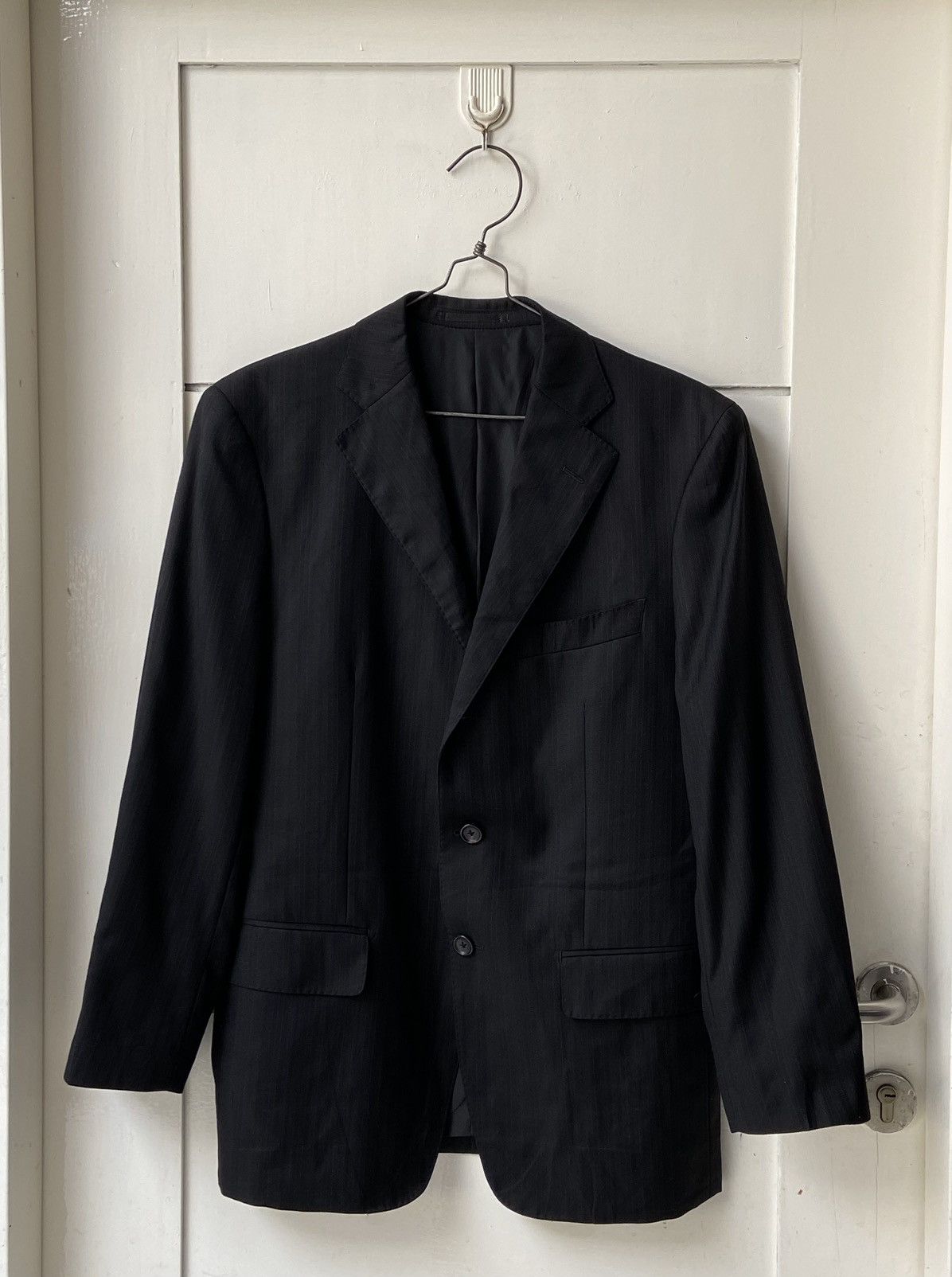 Loro Piana LORO PIANA VISARUNO Black Suit Size 50L - 1 Thumbnail