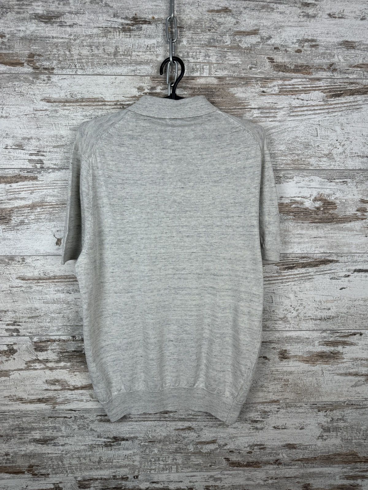 Suitsupply Mens Suitsupply linen cotton T-shirt luxury polos tee Size US M / EU 48-50 / 2 - 11 Thumbnail