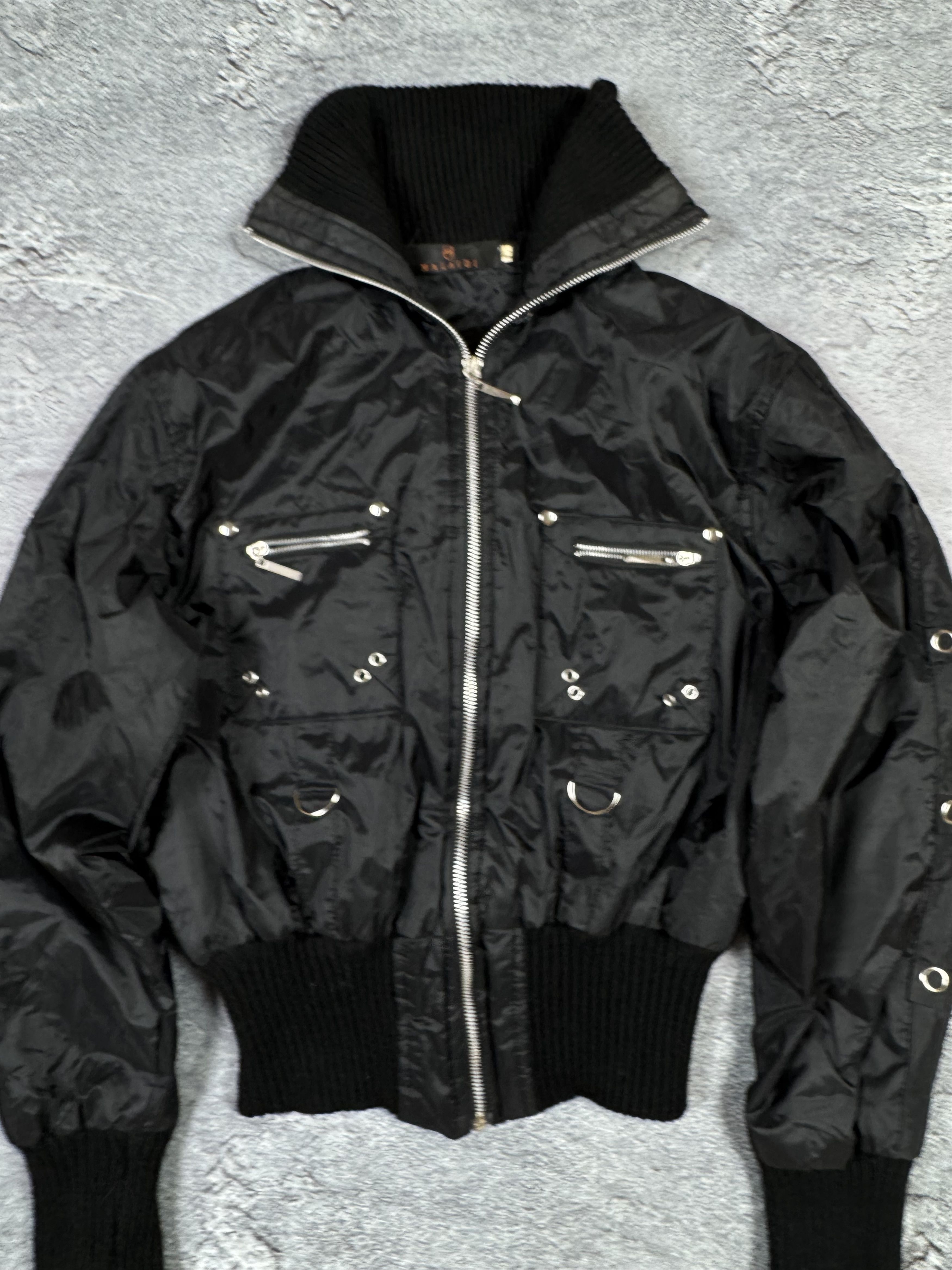 If Six Was Nine Goth Crop Bomber Opium Size L Y2K Streetwear