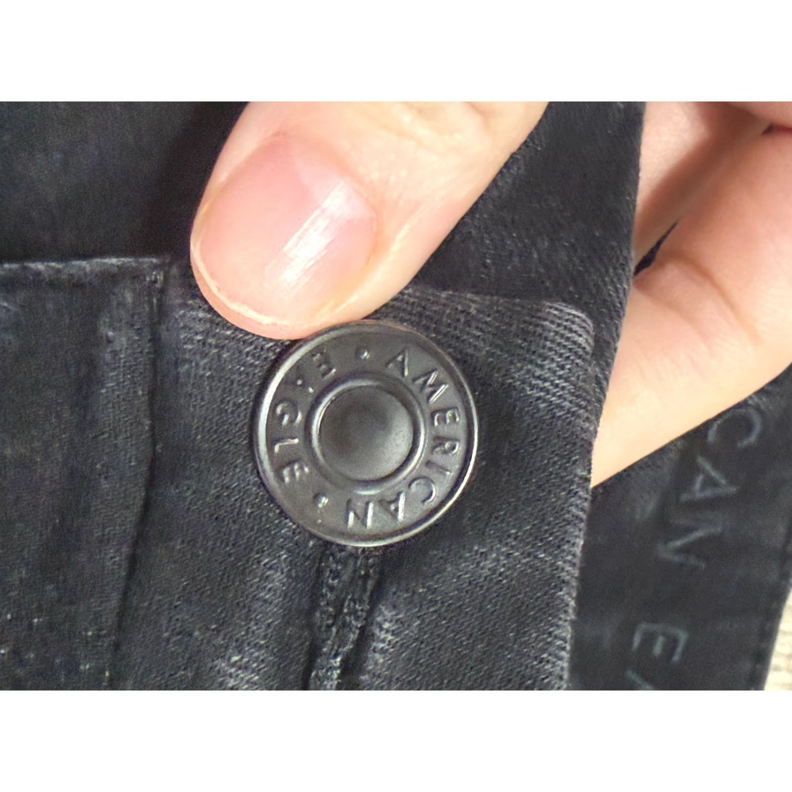 American Eagle Outfitters VINTAGE? (No) American Eagle Outfitters Jeans Women's Size 6 Black Skinny High Rise Dark Wash Jeans Size 28" / US 6 / IT 42 - 4 Thumbnail