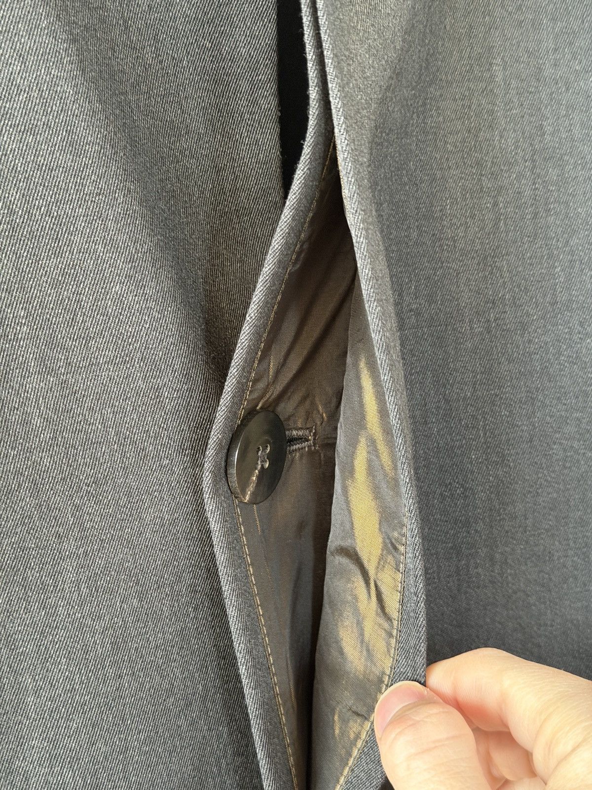 Ermenegildo Zegna × Fear of God Oversized Wool Trench Coat Anthracite 50 Size US L / EU 52-54 / 3 - 4 Thumbnail