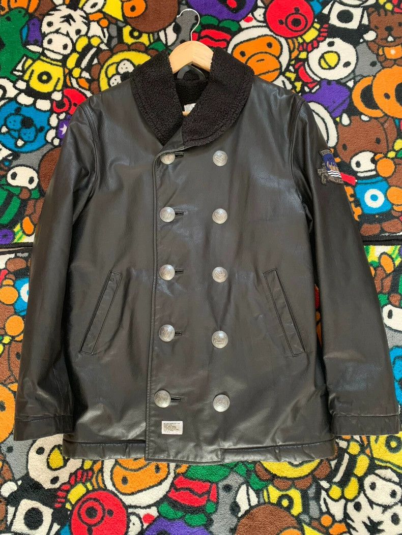 Wtaps Wtaps Vintage Leather Shearling Jacket Size US L / EU 52-54 / 3 - 1 Thumbnail