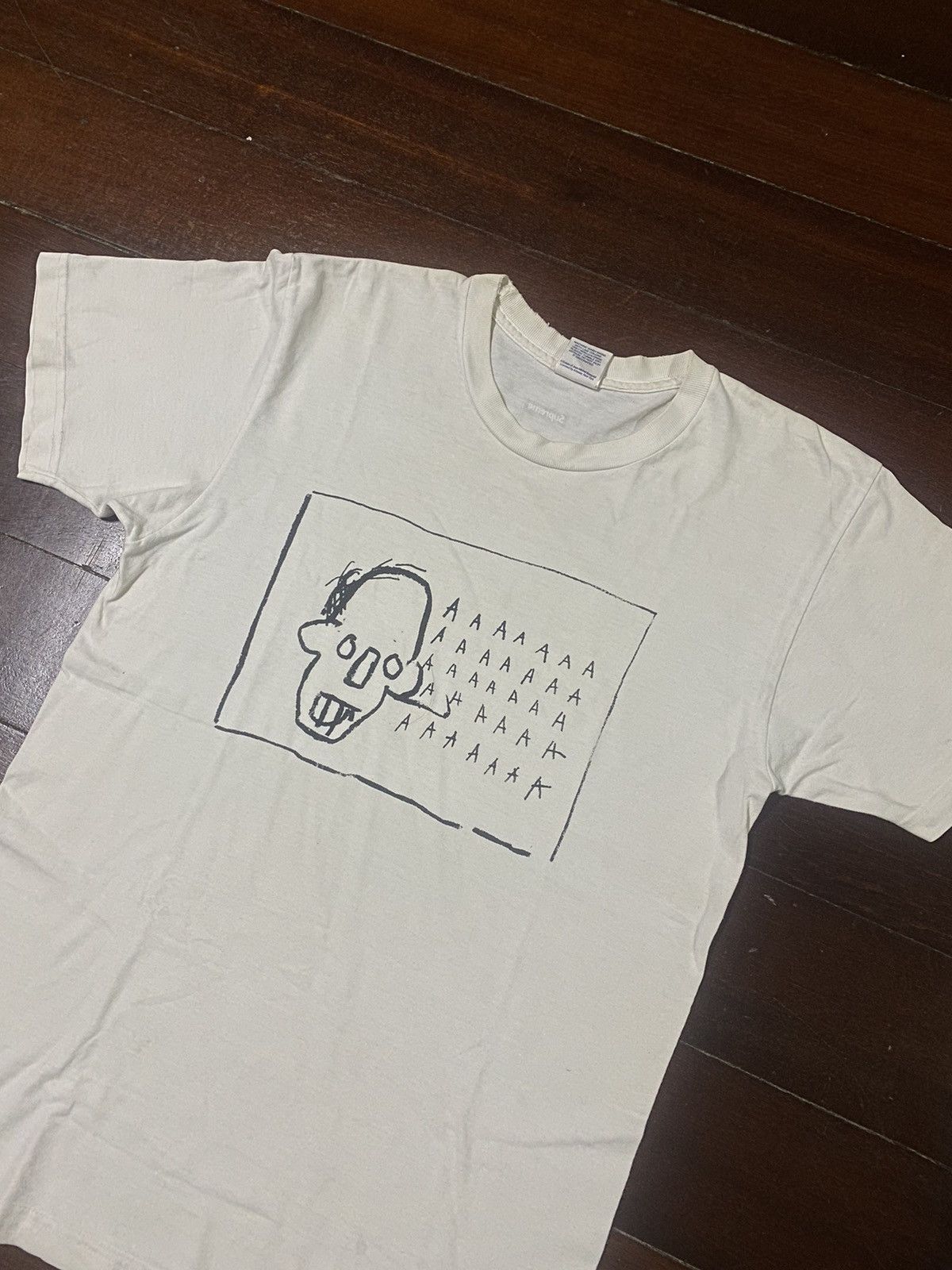 Supreme Vintage Supreme Jean-Michel Basquiat AAAA Tee white FW/13 Size US M / EU 48-50 / 2 - 6 Thumbnail