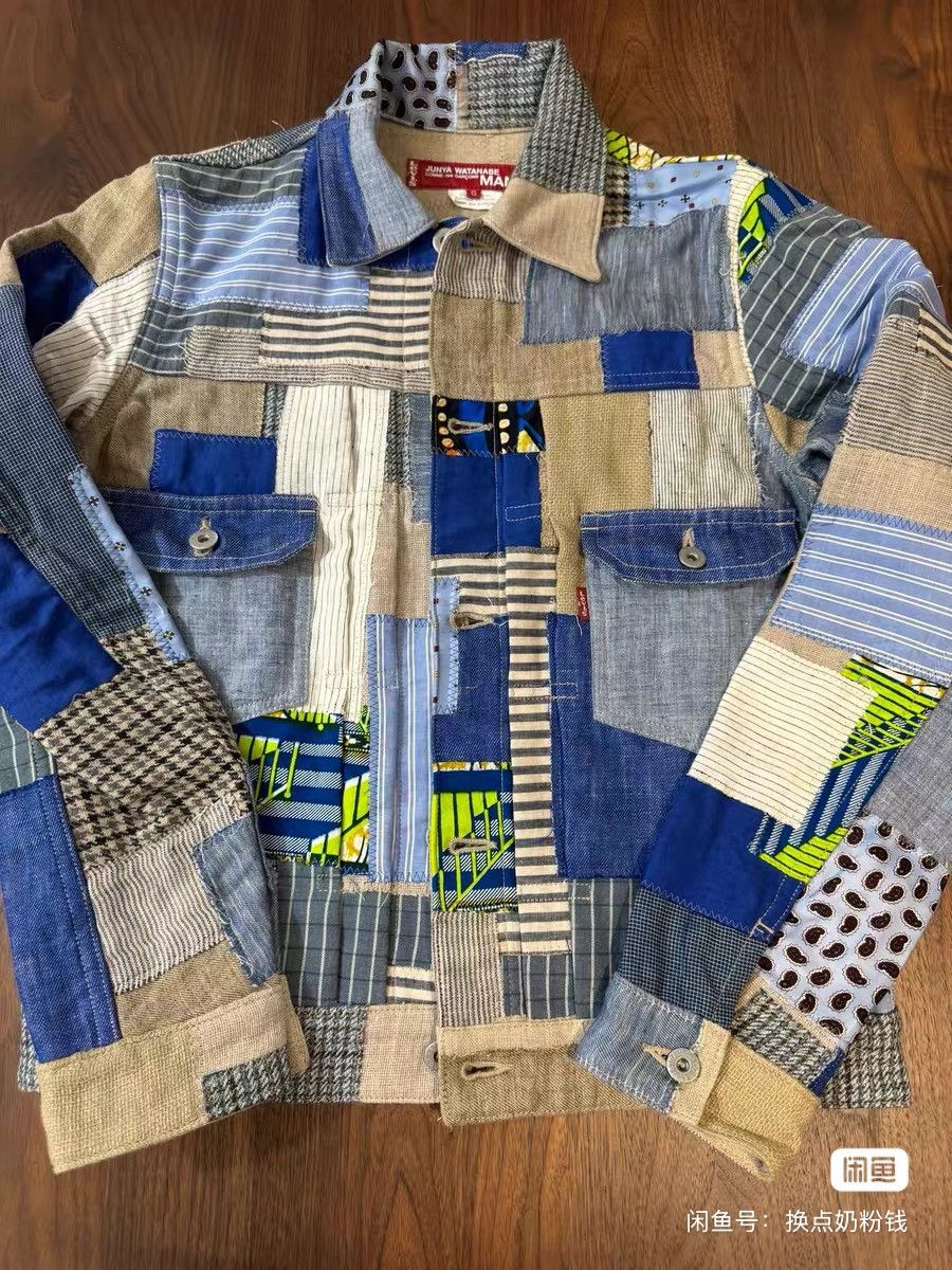 Junya Watanabe × Levi's JUNYA watanabe x Levi's denim silk linen patchwork jacket Size US S / EU 44-46 / 1 - 1 Thumbnail