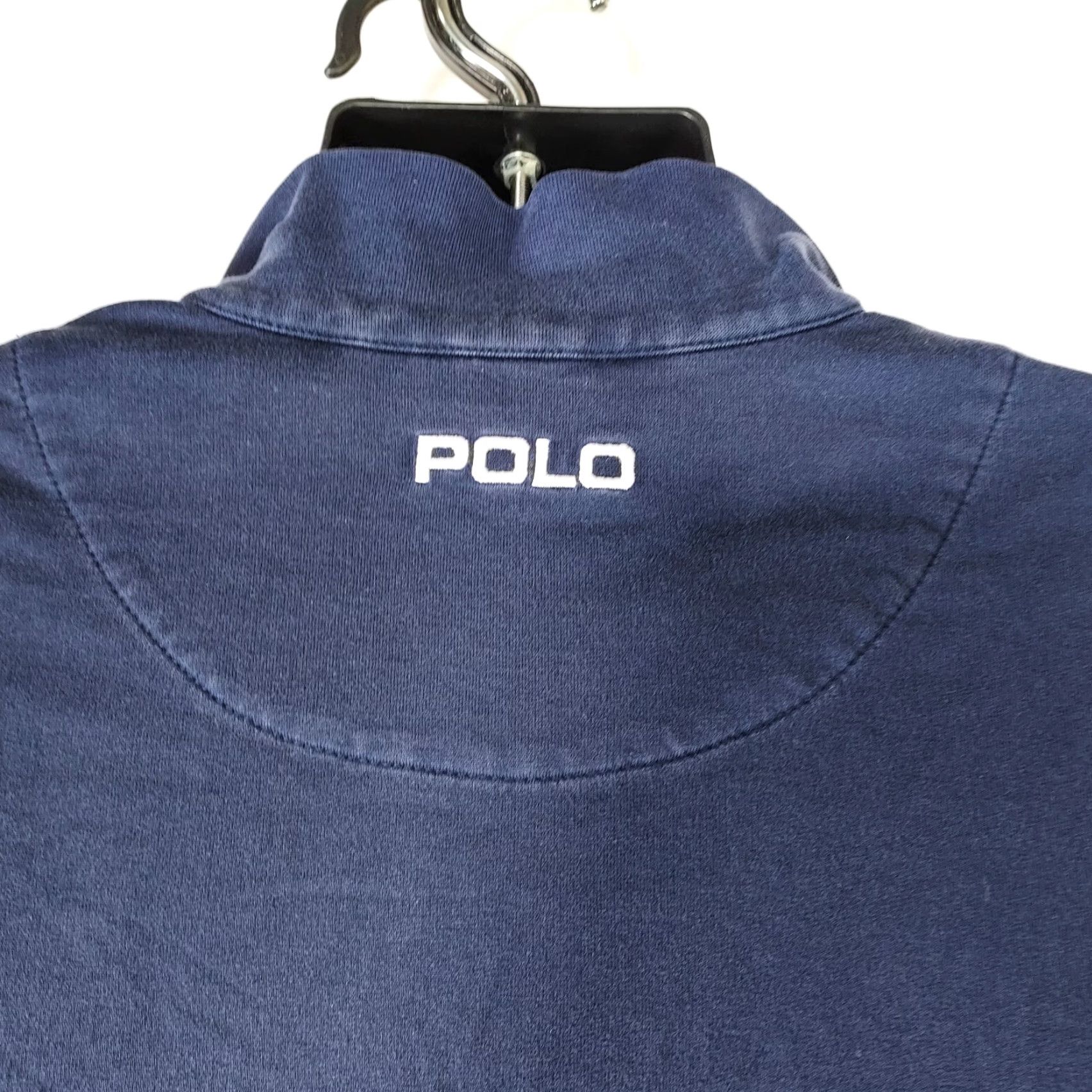 Polo Ralph Lauren Polo Ralph Lauren Blue 1/4 Zip Pullover Sweatshirt Men's L Golf Logo Embroidered Knit's Mock Neck Pullover Size US L / EU 52-54 / 3 - 6 Thumbnail