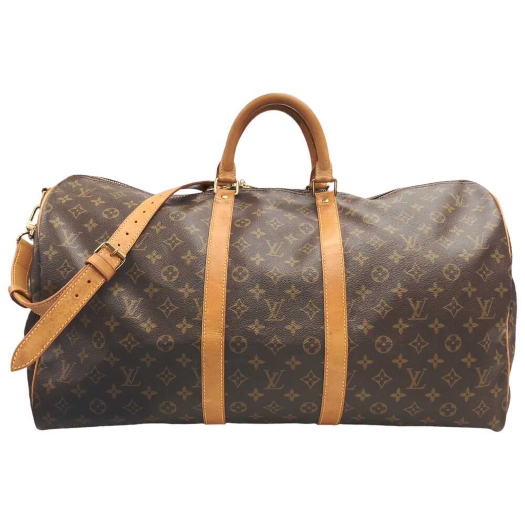 Louis Vuitton LOUIS VUITTON Keepall Bandoulière 55 M41414 TH0944 Monogram Boston Bag Shoulder for Men and Women Size ONE SIZE - 1 Thumbnail