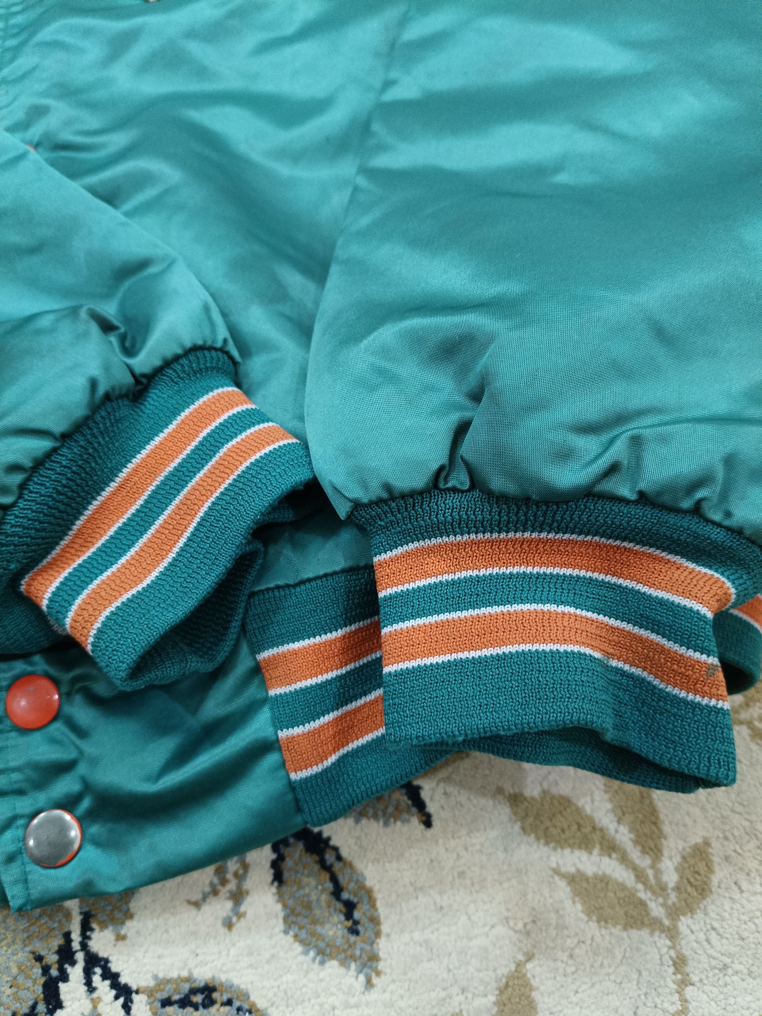 Chalk Line × Vintage Vintage Miami Dolphins Baseball Jacket Size US XL / EU 56 / 4 - 4 Thumbnail