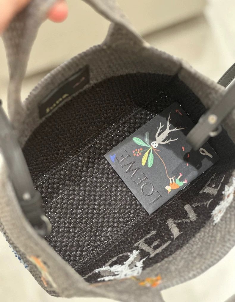 Loewe LOEWE size os Mandala grass woven multicolored basket bag Size ONE SIZE - 4 Thumbnail