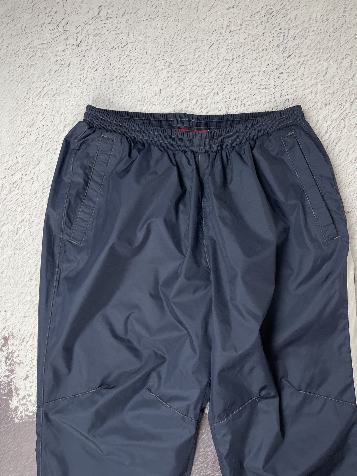 Reebok Reebok DMX vintage nylon drill baggy fit track pants navy Size US 34 / EU 50 - 10 Thumbnail