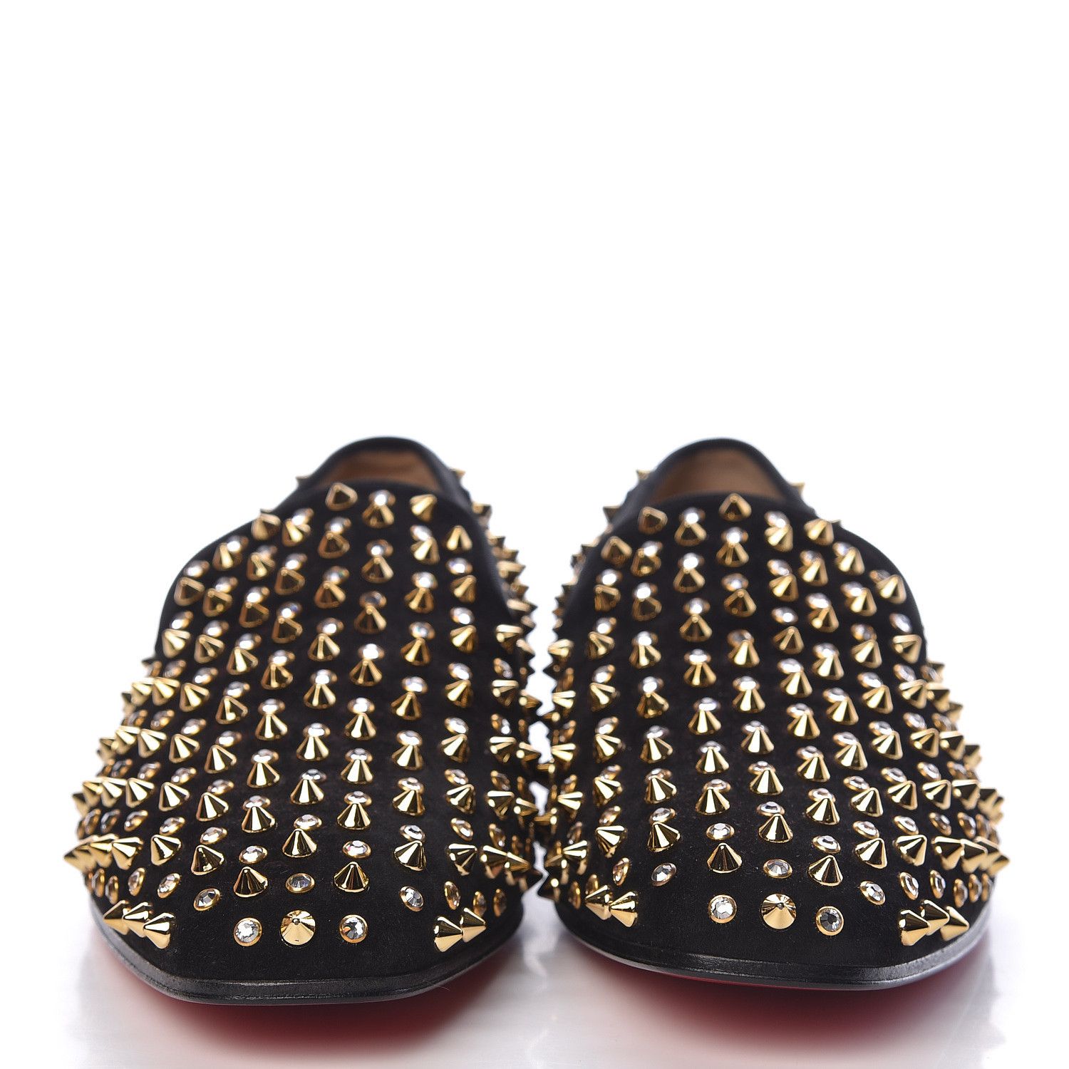Christian Louboutin o1s1wg110924 Dandelion Spikes Loafer in Black Size US 8 / EU 41 - 4 Thumbnail