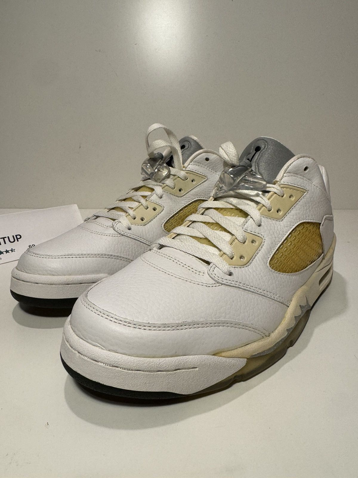 Jordan Brand Nike Jordan Retro 5 White Low Size US 12 / EU 45 - 3 Thumbnail