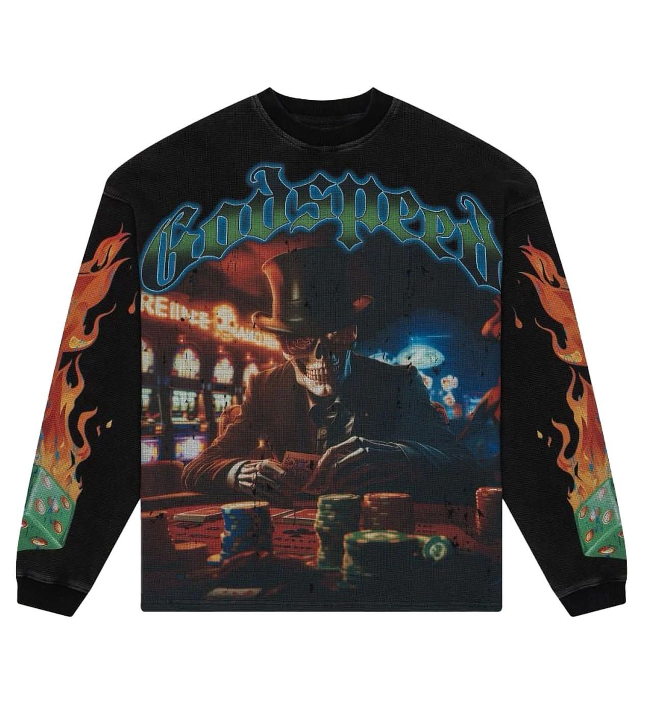 Godspeed Godspeed 'L-A-G' Black Wash Thermal Tee Size US M / EU 48-50 / 2 - 1 Preview