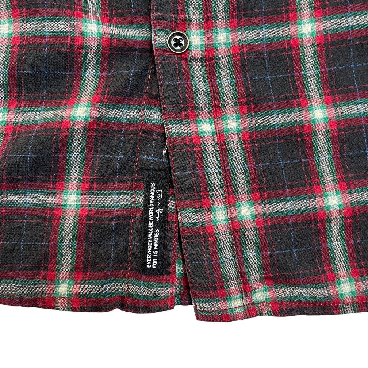 Andy Warhol Pepe Jeans x Andy Warhol Queen Patch Checkered Shirt Punk Size US M / EU 48-50 / 2 - 4 Thumbnail