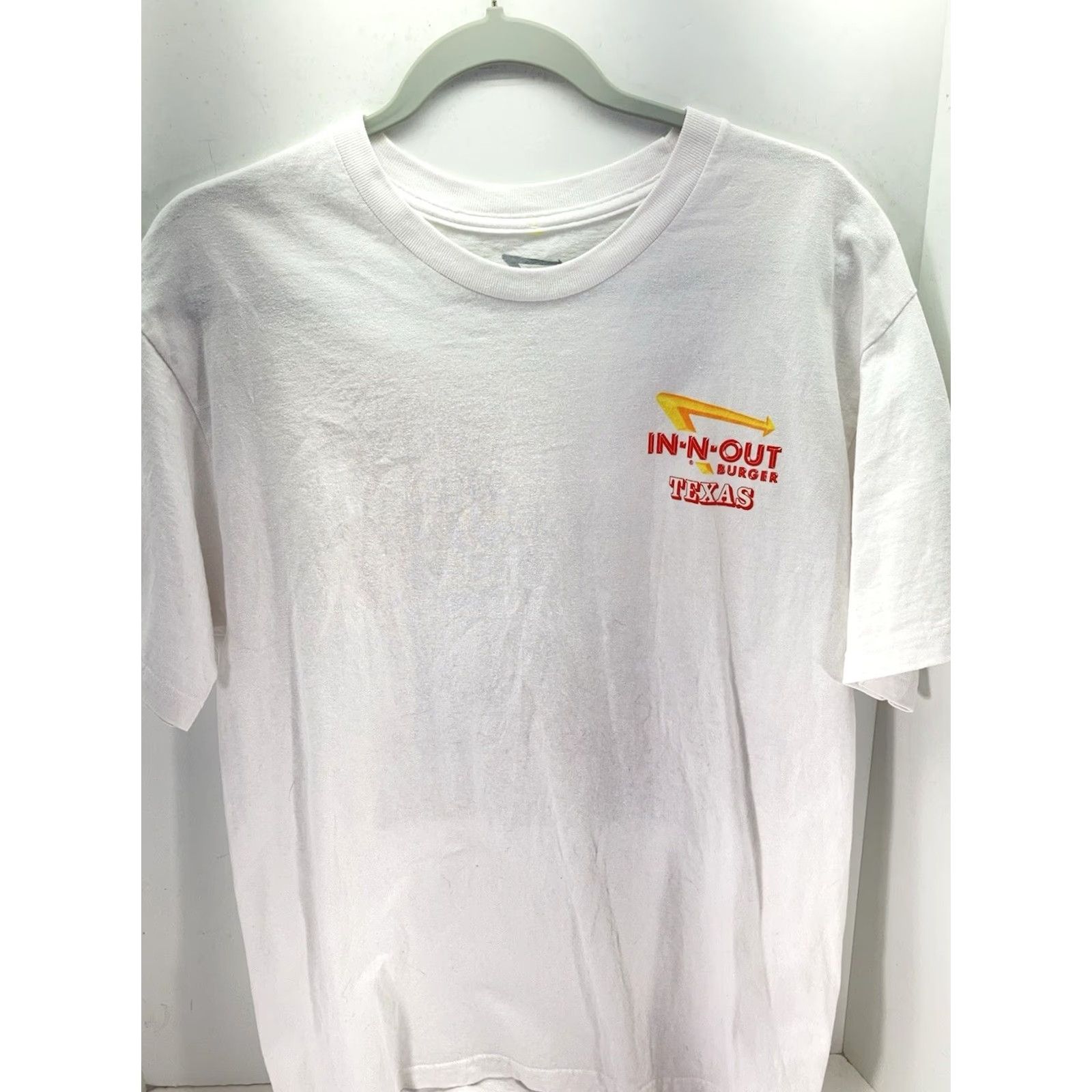 Vintage In-N-Out Burger Texas Shirt Women L White Short Sleeve Graphic Print Crew Neck Shirt Womens Size L / US 10 / IT 46 - 6 Thumbnail