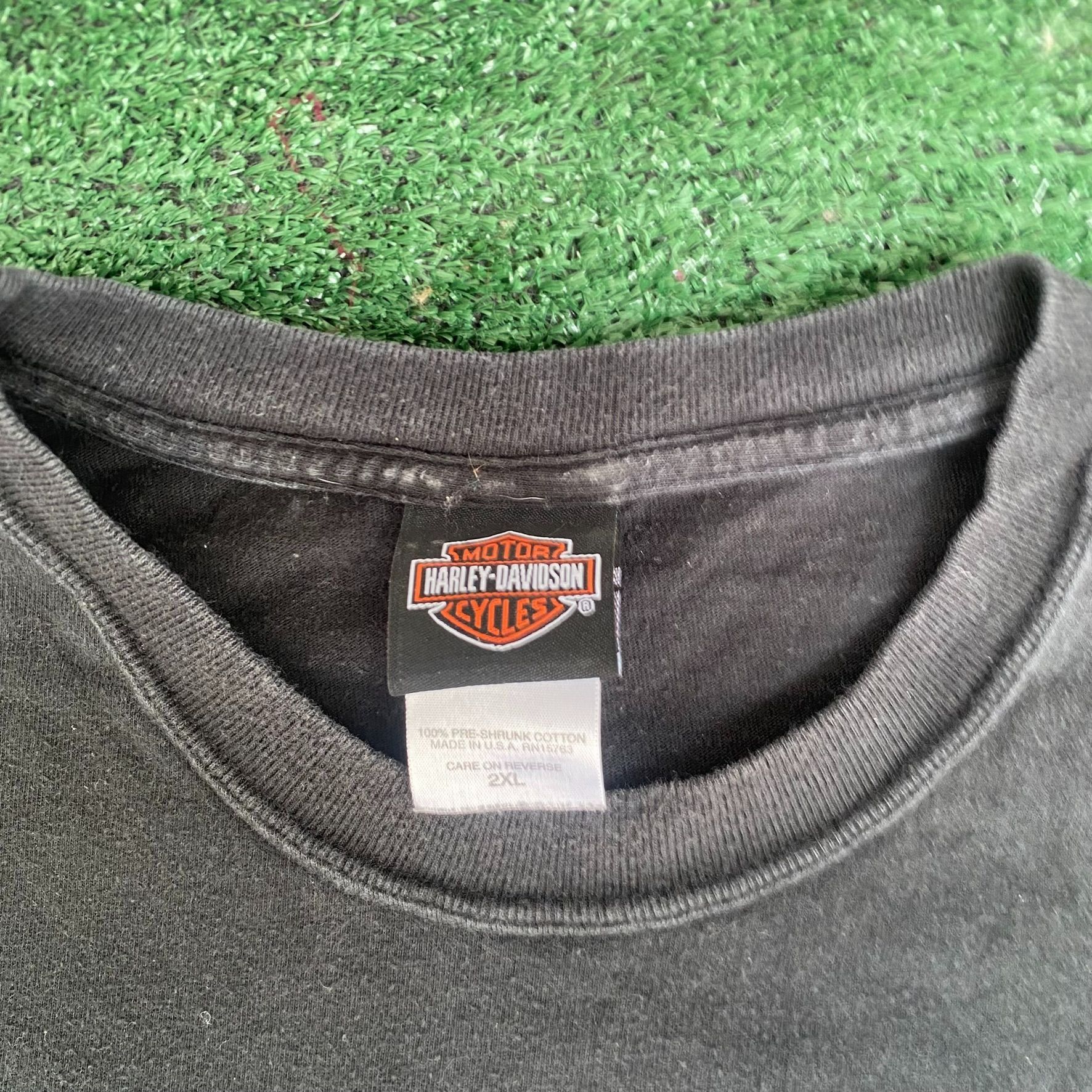 Harley Davidson Vintage Y2K Harley Davidson Shirt Biker Logo Motorcycle Tee Size US XXL / EU 58 / 5 - 4 Thumbnail