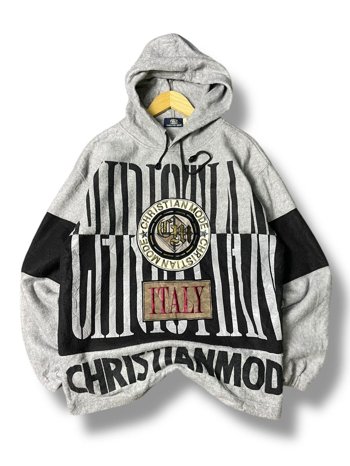 Japanese Brand × Vintage Christian Mode Embroidered Big Logo Hoodies (70) Size US L / EU 52-54 / 3 - 1 Thumbnail