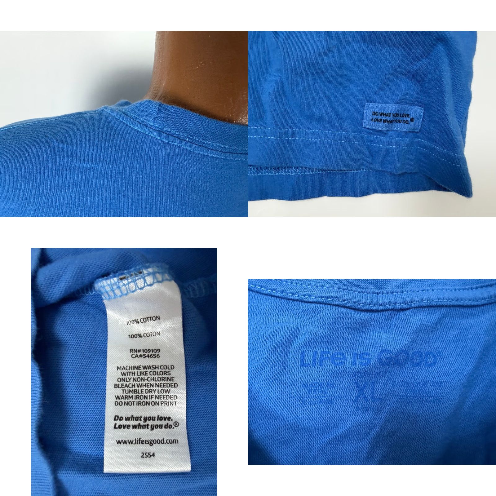 Life is Good Life is Good Shirt Men XL Bucket List Beer Ice Blue Long Sleeve Cotton Outdoors Mens Size US XL / EU 56 / 4 - 8 Thumbnail