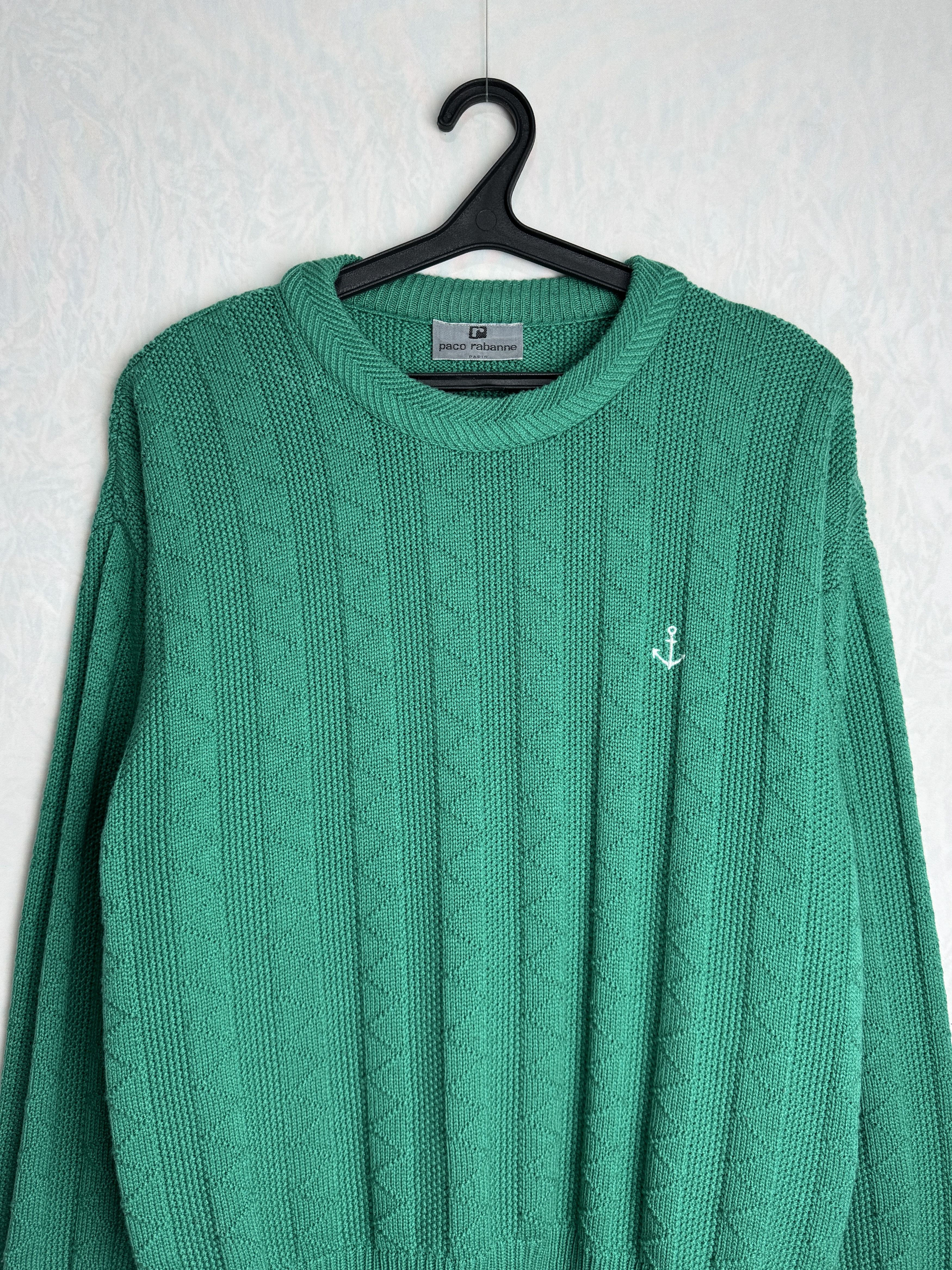 Paco Rabanne PACO RABANNE vintage unisex knit sweater Size L / US 10 / IT 46 - 8 Thumbnail