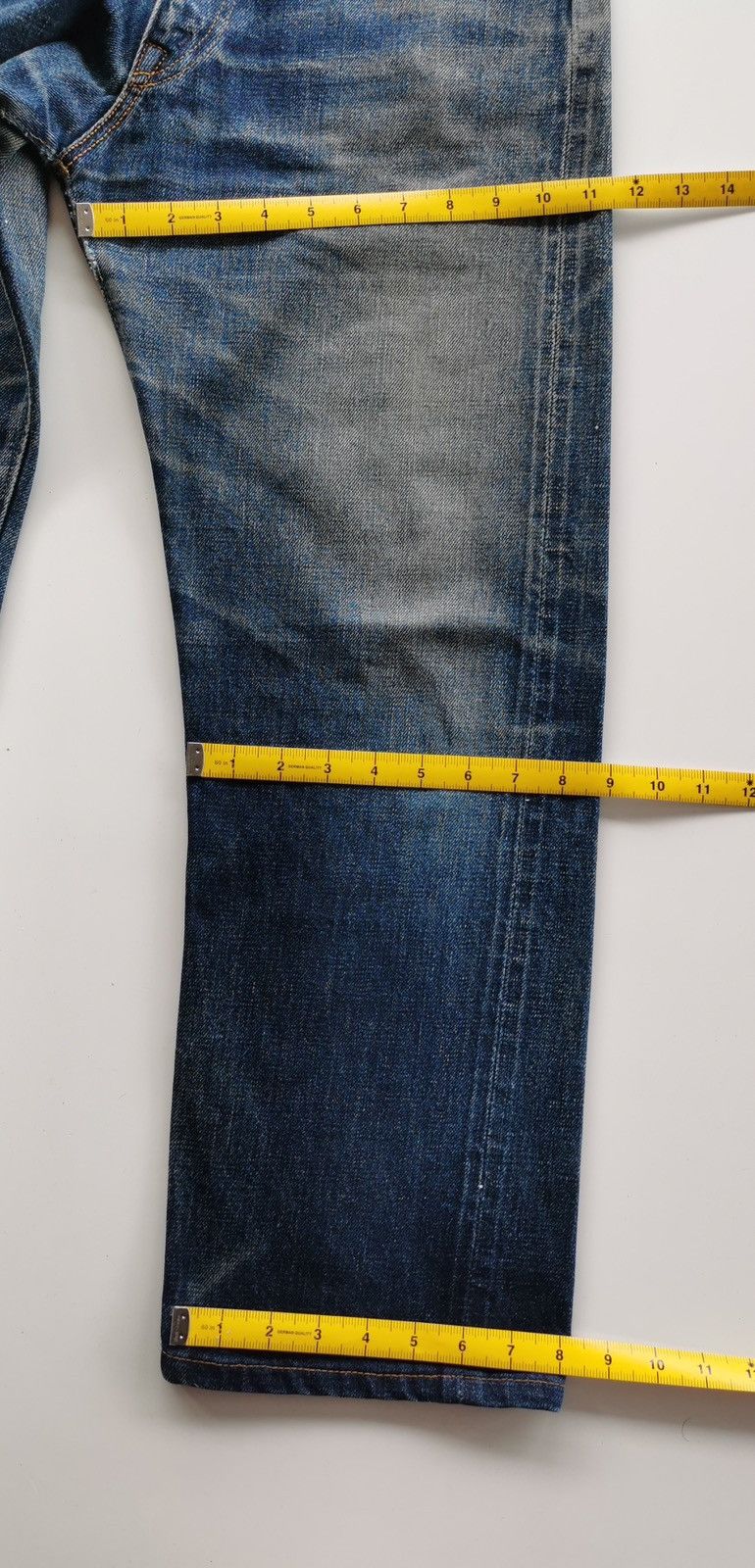 Denime × Iron Heart × Japanese Brand Denime Selvedge Jeans ( Size 28 x 38 ) Size US 28 / EU 44 - 15 Thumbnail