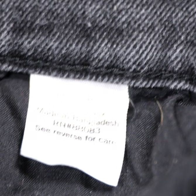 Vintage SO Jeans Womens Mom Jean Black Denim Distressed High Rise Size 0 24W Size 25" / US 0 / IT 36 - 6 Thumbnail