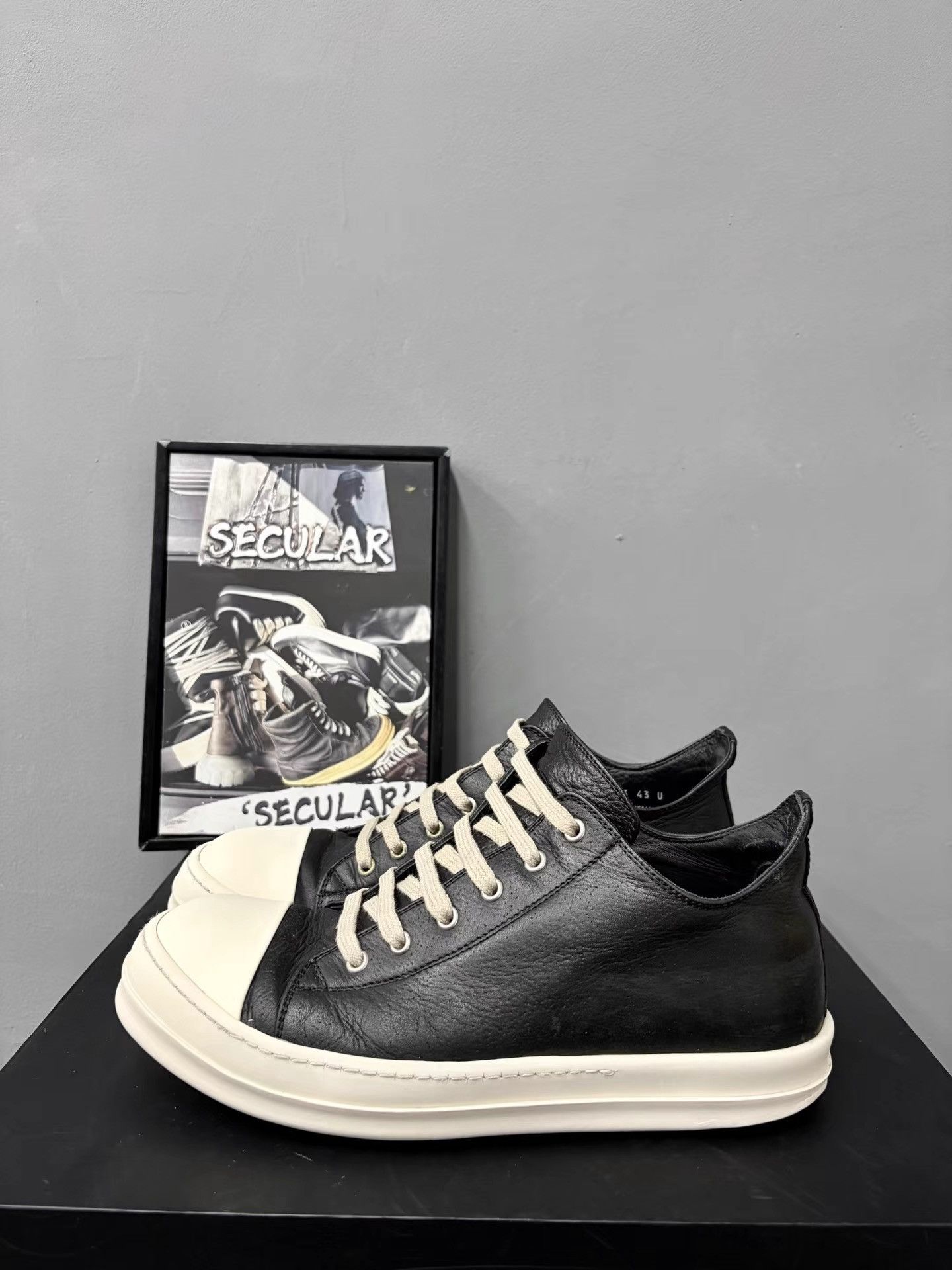 Rick Owens Rick Owens Mainline Leather Big Converse K34 Size US 10 / EU 43 - 2 Thumbnail