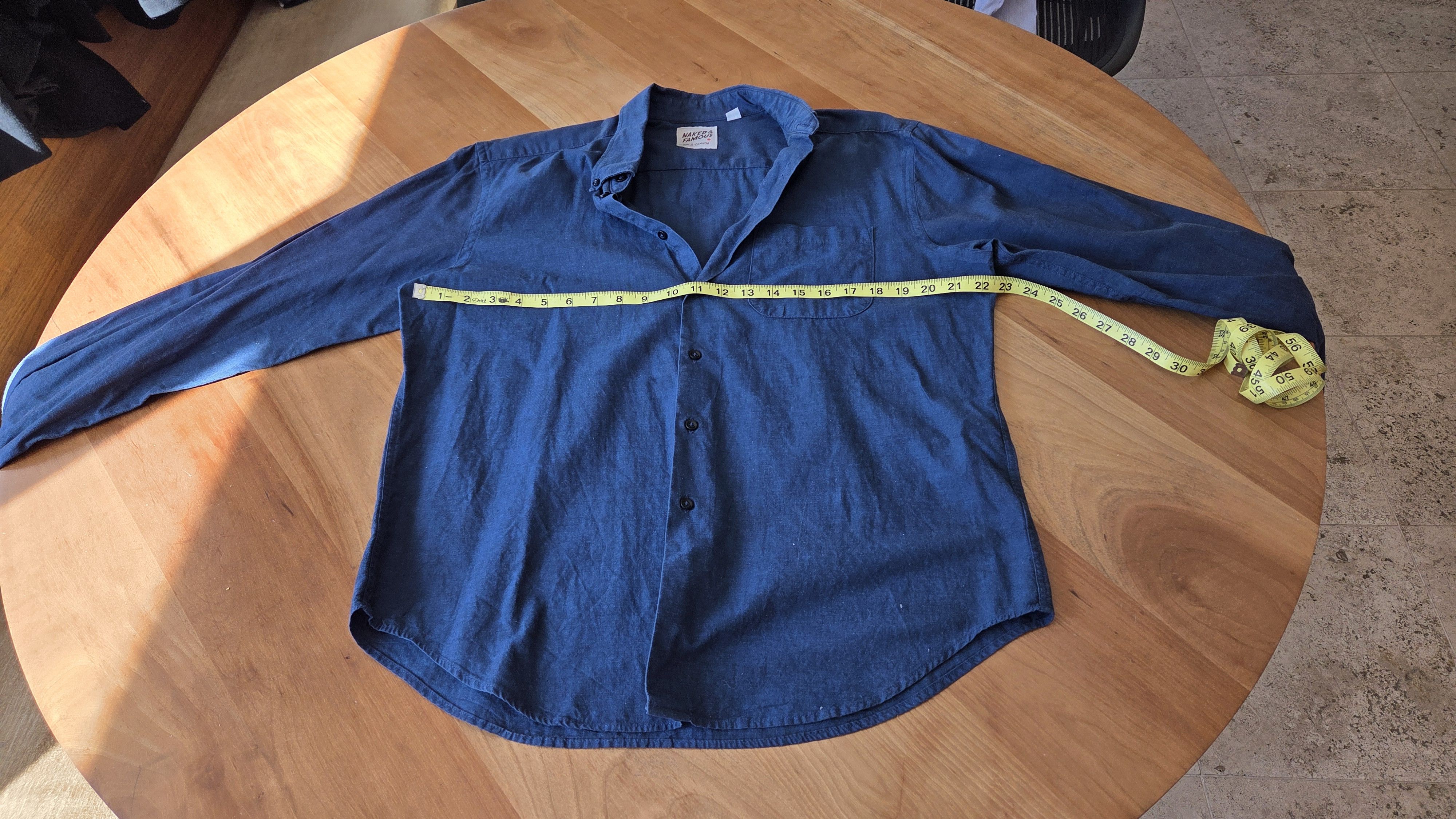 Naked & Famous Naked & Famous Blue Button Down in XL Size US XL / EU 56 / 4 - 2 Thumbnail