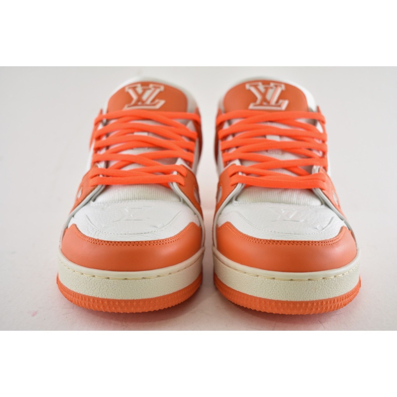 Louis Vuitton Louis Vuitton Orange White Empreinte Leather Low Trainer Size US 9 / EU 42 - 10 Thumbnail