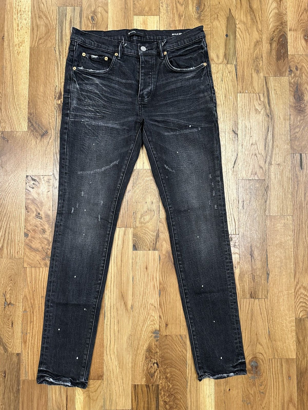 Purple Brand Sitched Black Denim Jeans Size 31