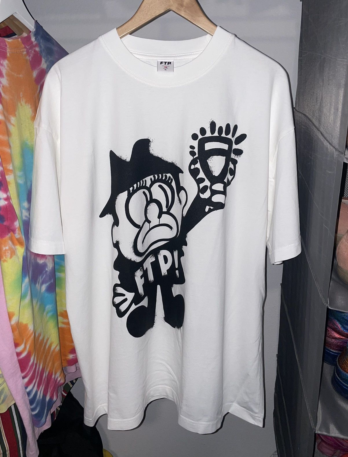 Fuck The Population FTP + SLAWN BORIS TEE - WHITE Size US XL / EU 56 / 4 - 5 Thumbnail
