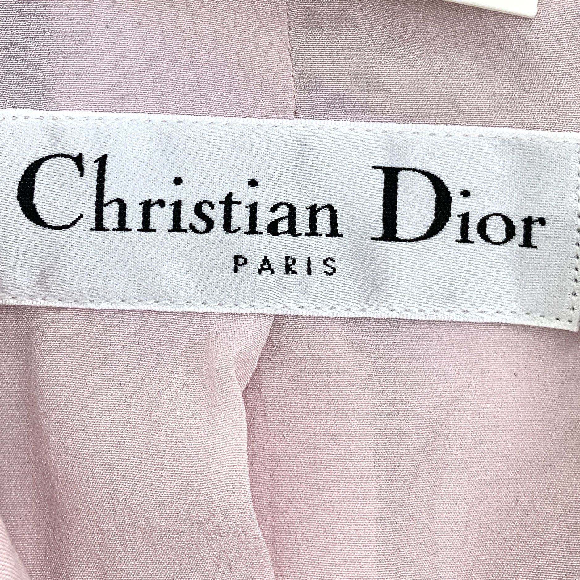 Dior Christian Dior Pink Cotton Double-Breasted Blazer (Size M) Size M / US 6-8 / IT 42-44 - 2 Thumbnail