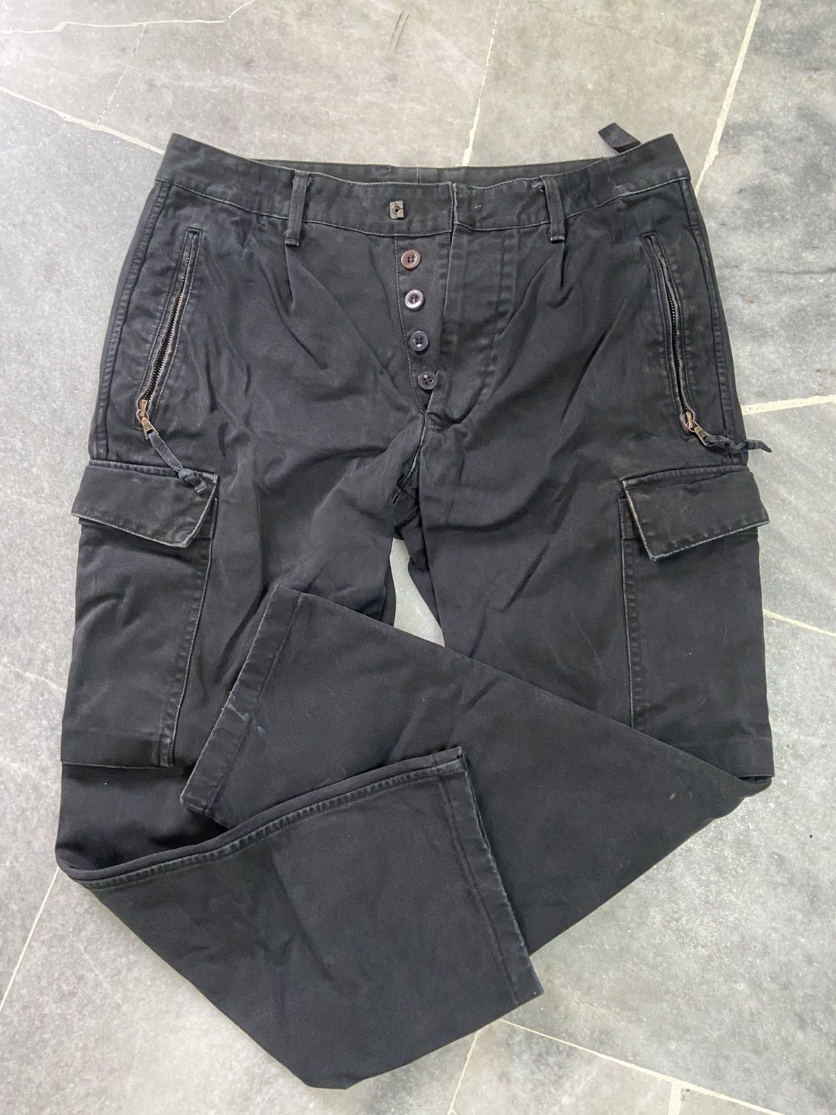 Japanese Brand Wjk Japan Black Cargo Trouser Pant Size US 30 / EU 46 - 6 Thumbnail