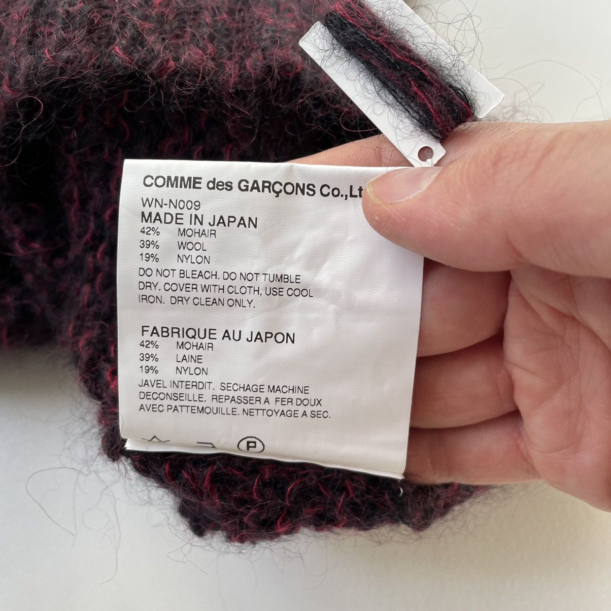 Comme des Garcons A/W 14 Red/Black Mohair Sweater Size US S / EU 44-46 / 1 - 8 Thumbnail