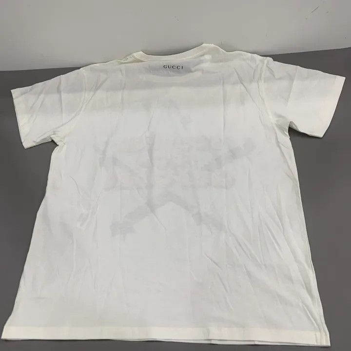 Gucci Gucci White Graphic Short Sleeve T-Shirt-2507 Size M / US 6-8 / IT 42-44 - 6 Thumbnail