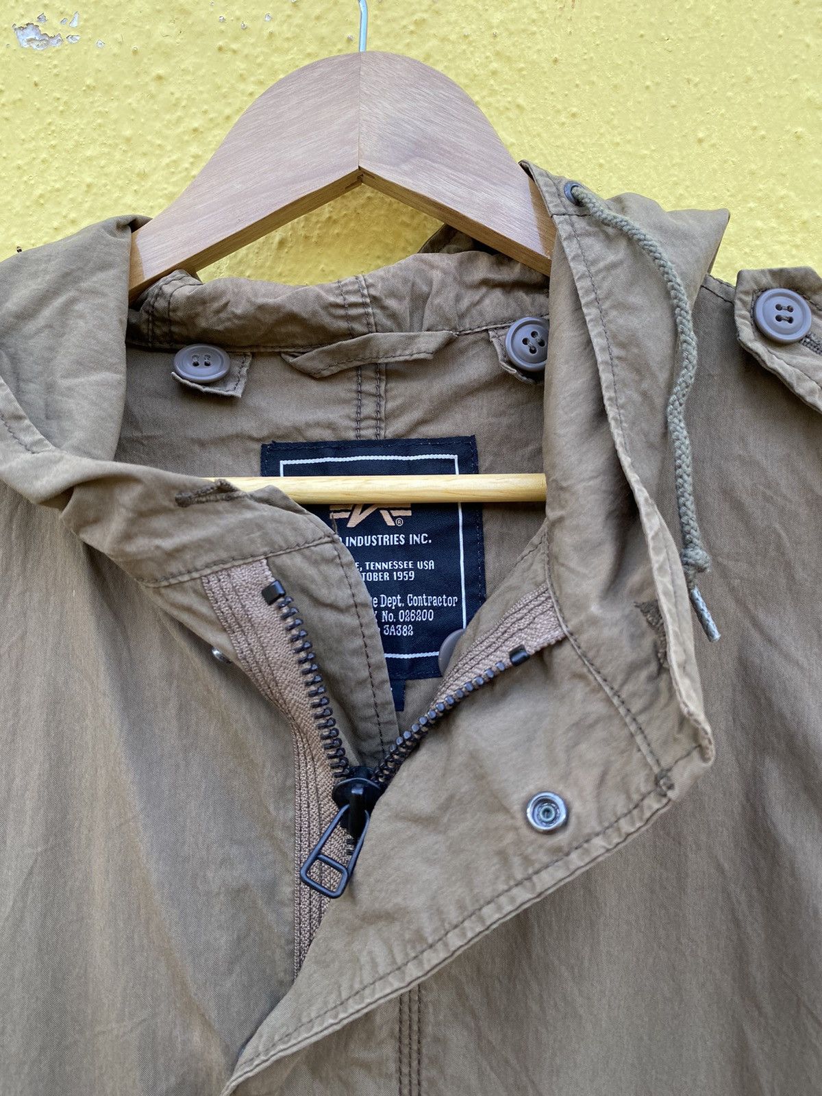 Alpha Industries × Vintage Vintage Alpha industrial parka fishtail jacket Size US L / EU 52-54 / 3 - 18 Thumbnail