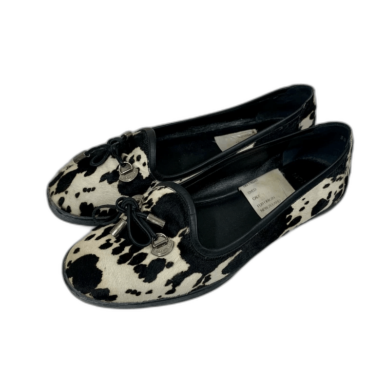 Moncler Moncler Black and White Slip-On Shoes Size US 7 / IT 37 - 1 Thumbnail