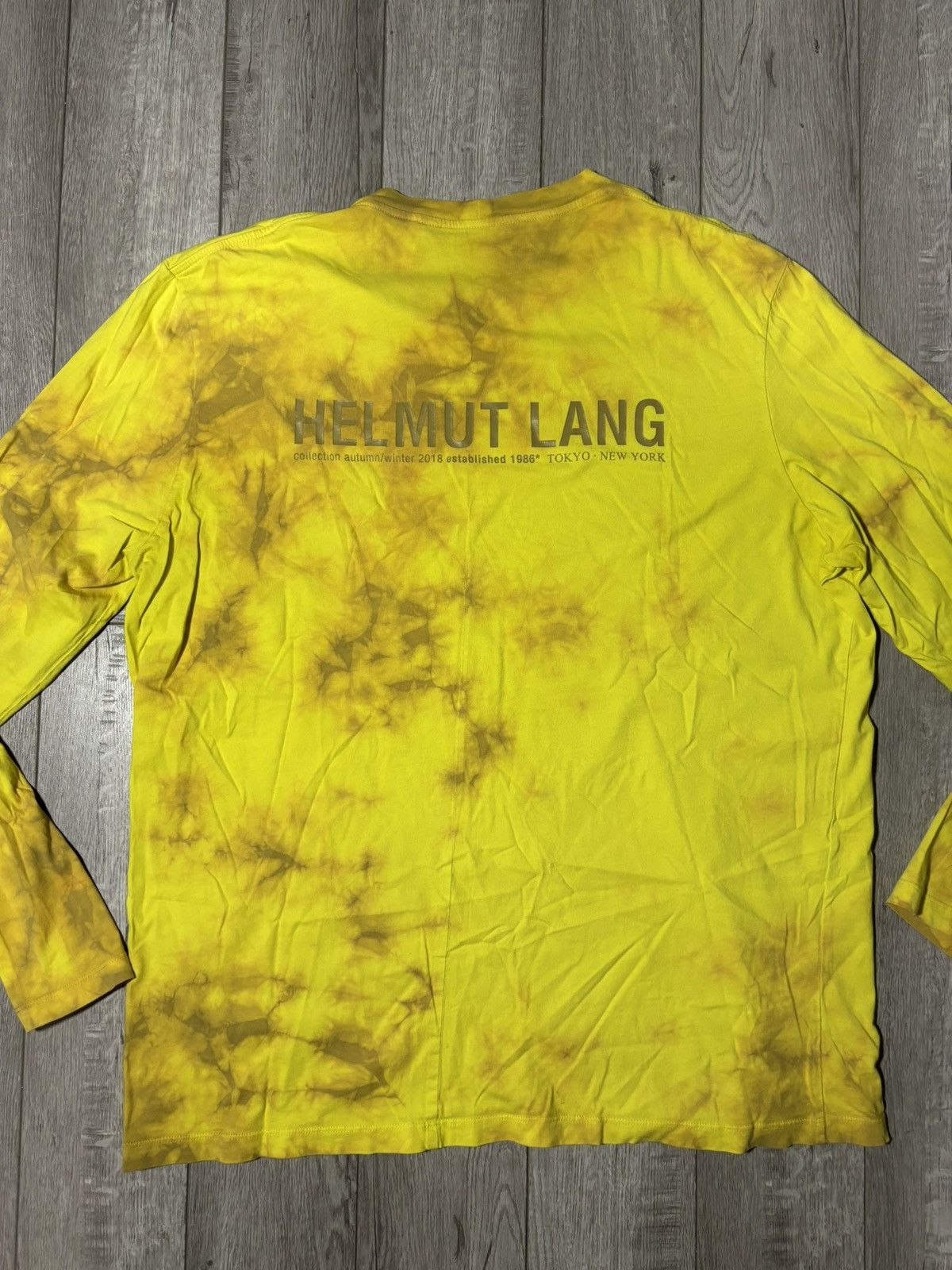 Helmut Lang s18 Long Sleeve tie dye