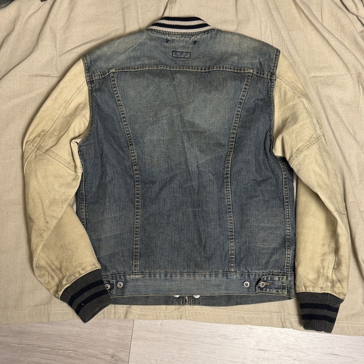 Other [RA-RE] 90’s Denim/Varsity Style Jacket Size US L / EU 52-54 / 3 - 3 Thumbnail