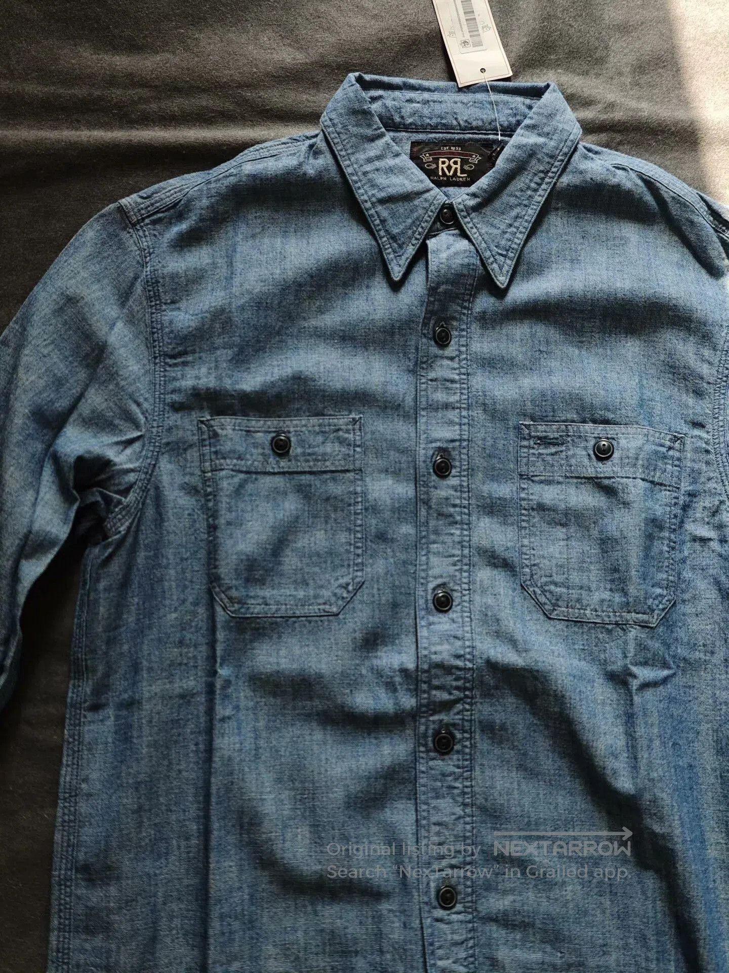 RRL Ralph Lauren RRL Vintage Indigo Work Shirt. Size US S / EU 44-46 / 1 - 9 Thumbnail