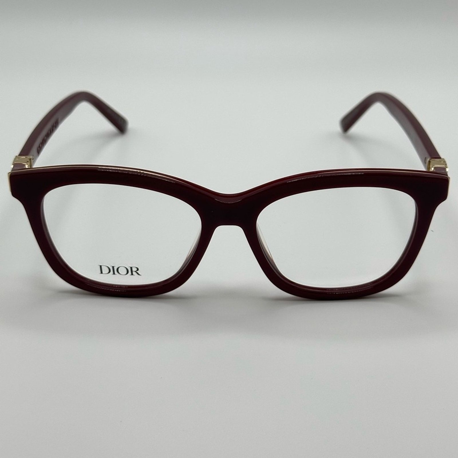 Dior NEW Dior Eyeglasses 30MontaigneminiO B2I 3500 Bordeaux Gold Size ONE SIZE - 6 Thumbnail