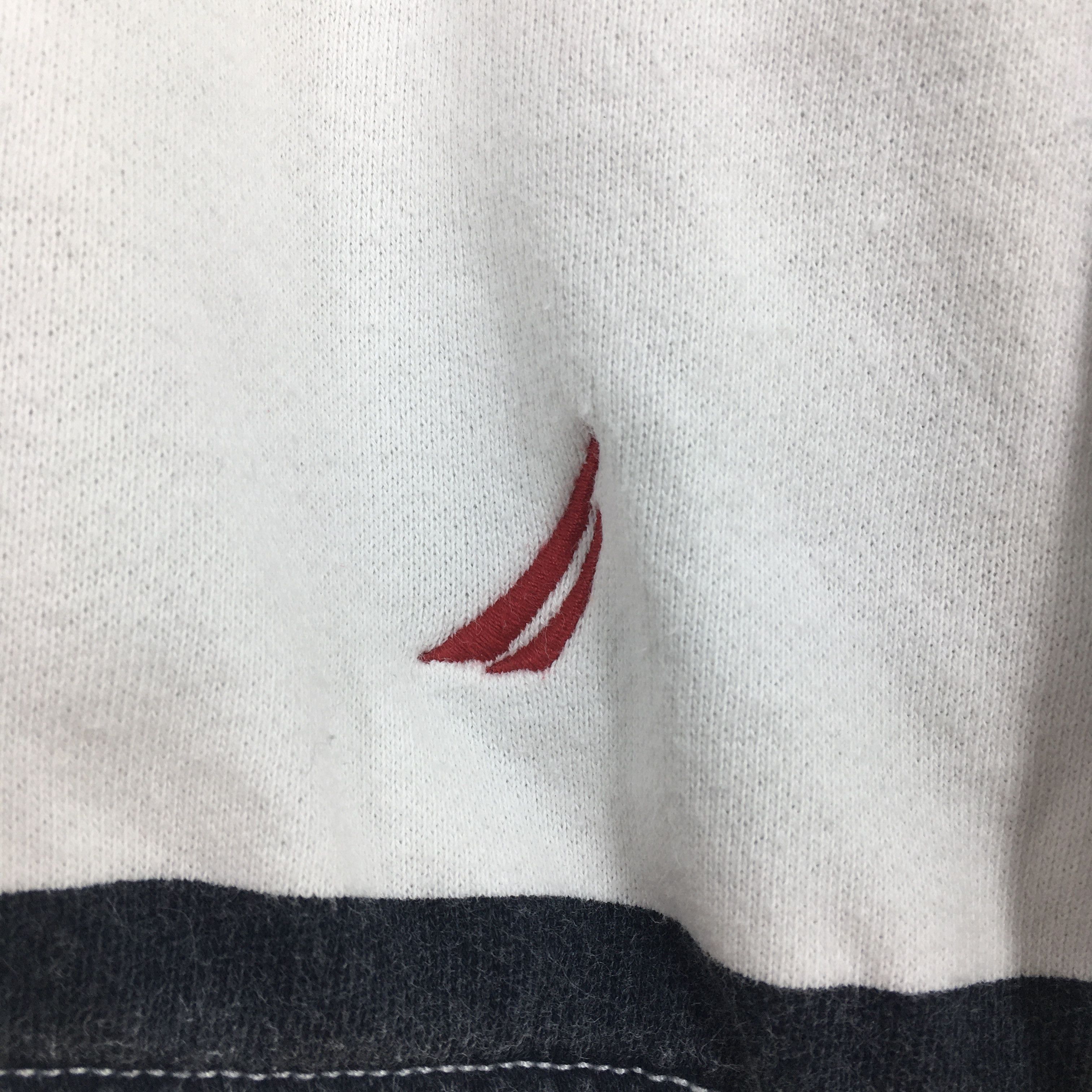 Nautica Vintage Nautica Sportswear White Black Stripe Medium Size US M / EU 48-50 / 2 - 5 Thumbnail
